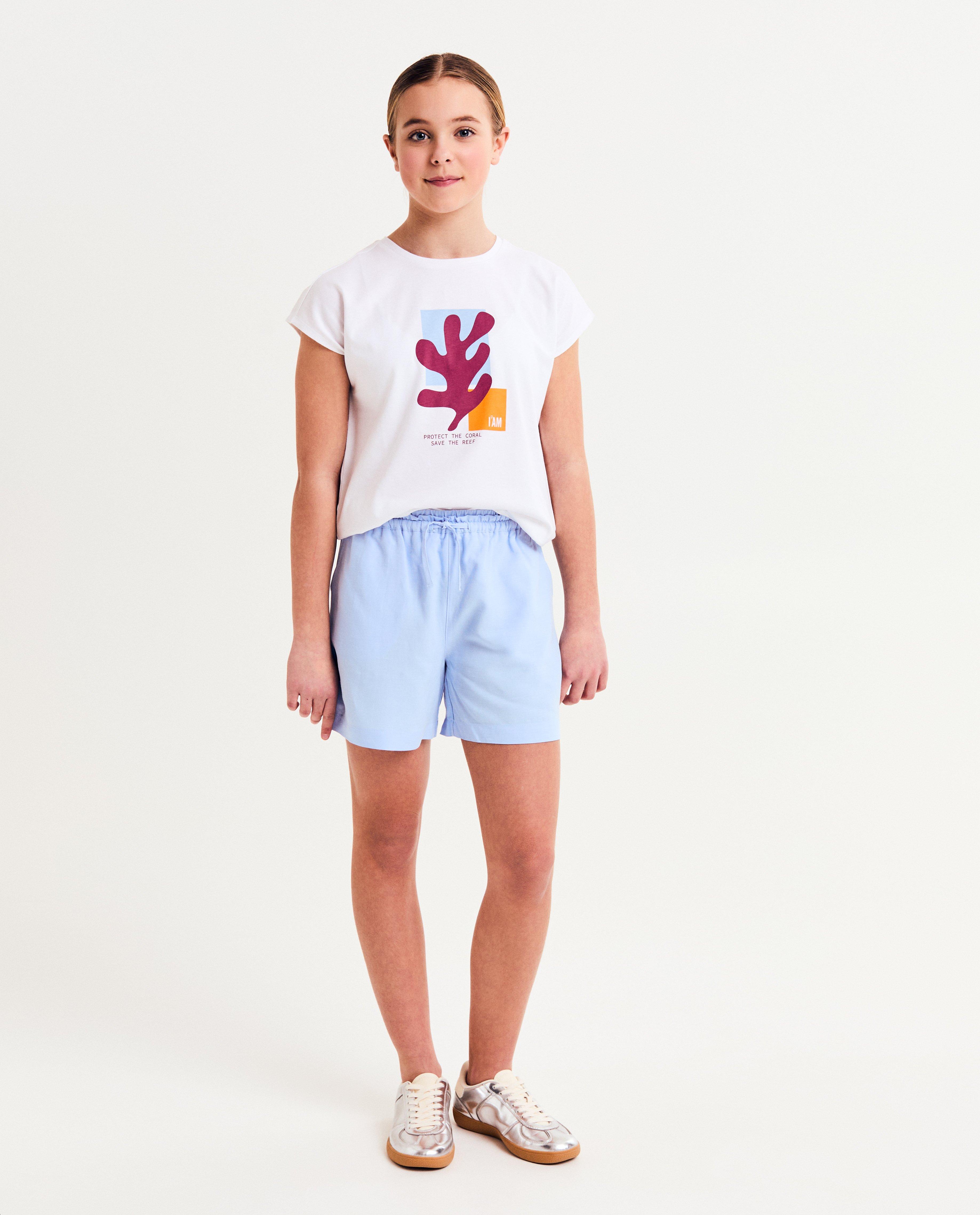 T-shirts - Biokatoenen T-shirt met print, 128-164