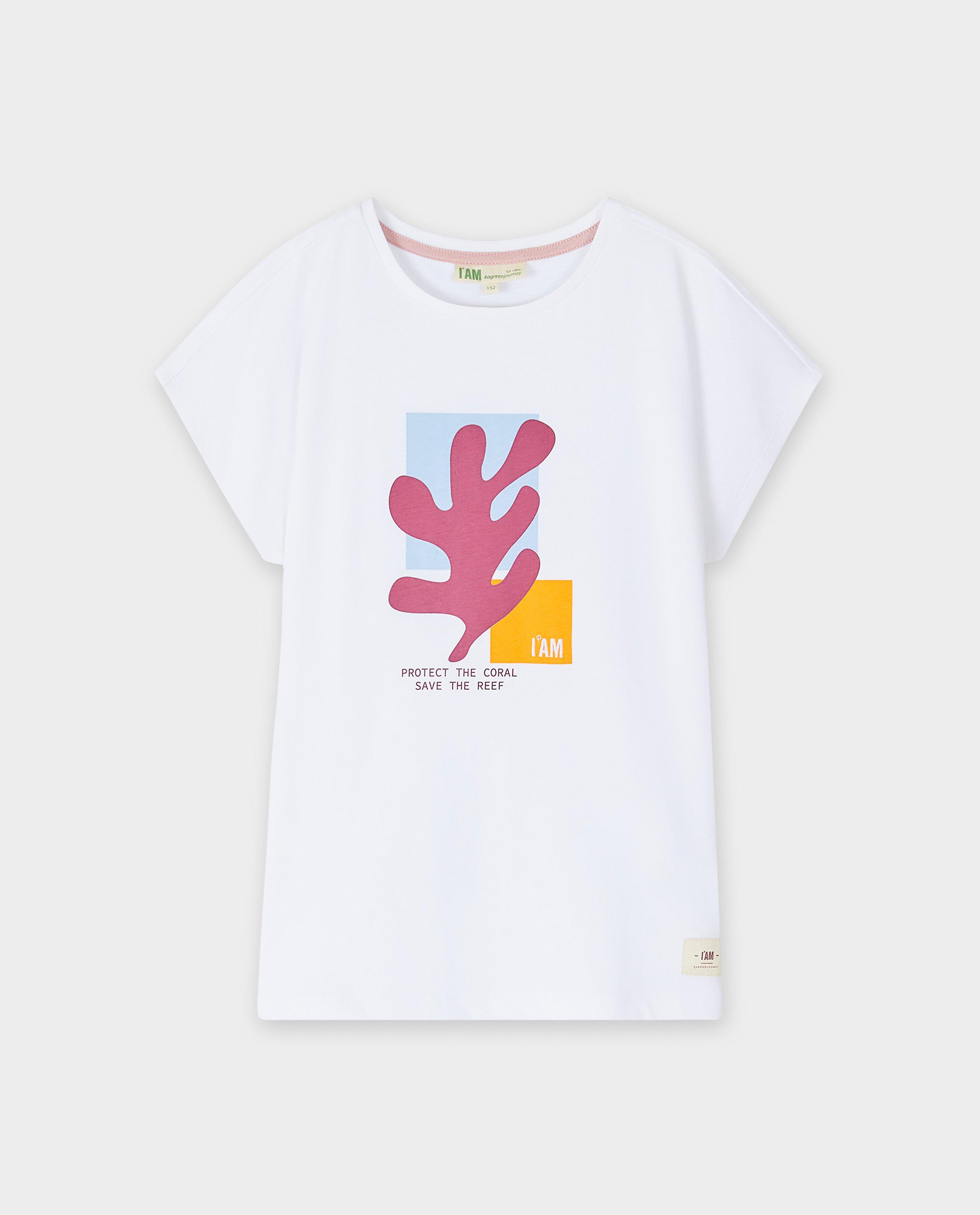 T-shirts - Biokatoenen T-shirt met print, 128-164