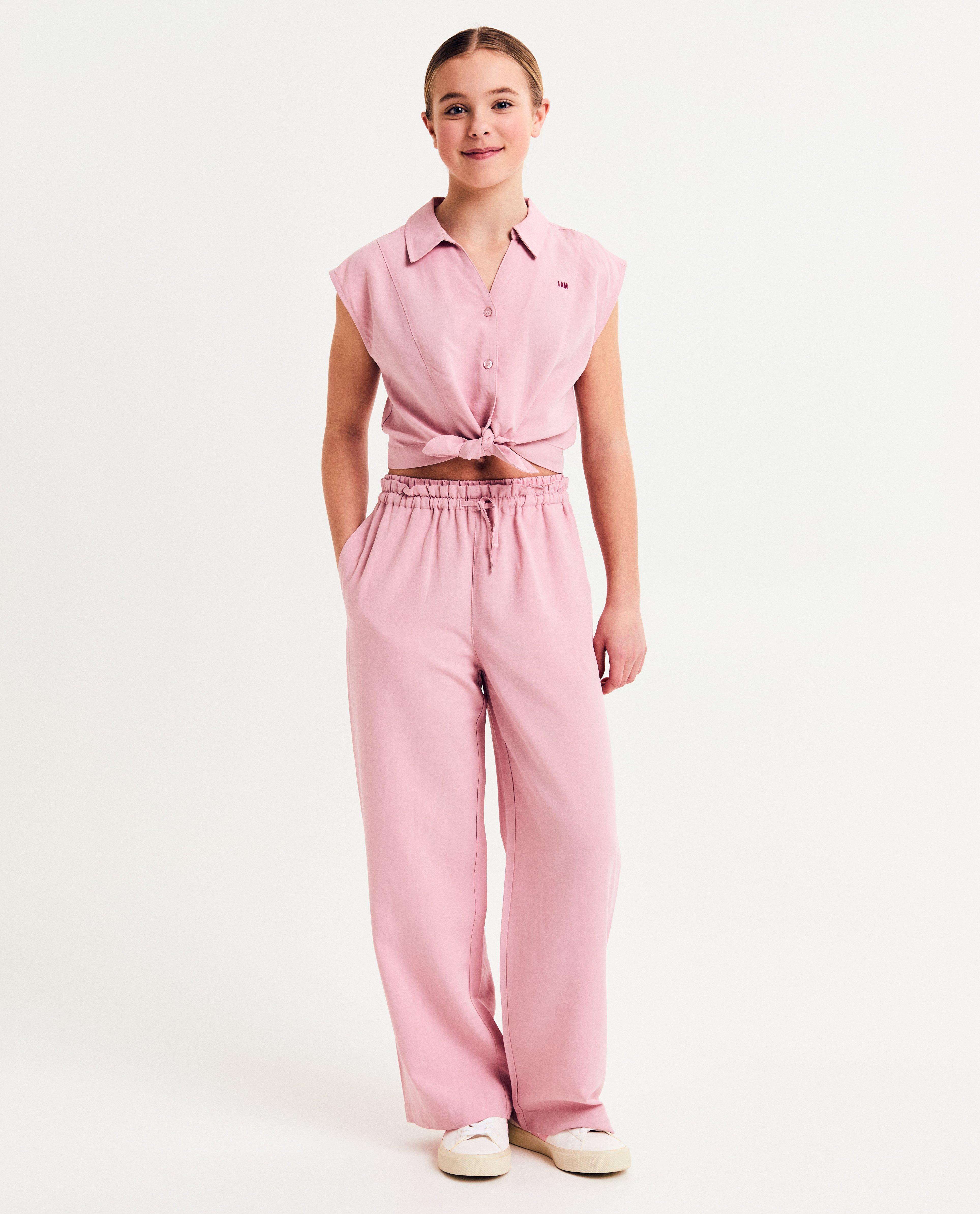Broek met LENZING&trade; ECOVERO&trade; Viscose, 128-164 - Product Detail - lila - afbeelding nummer 2