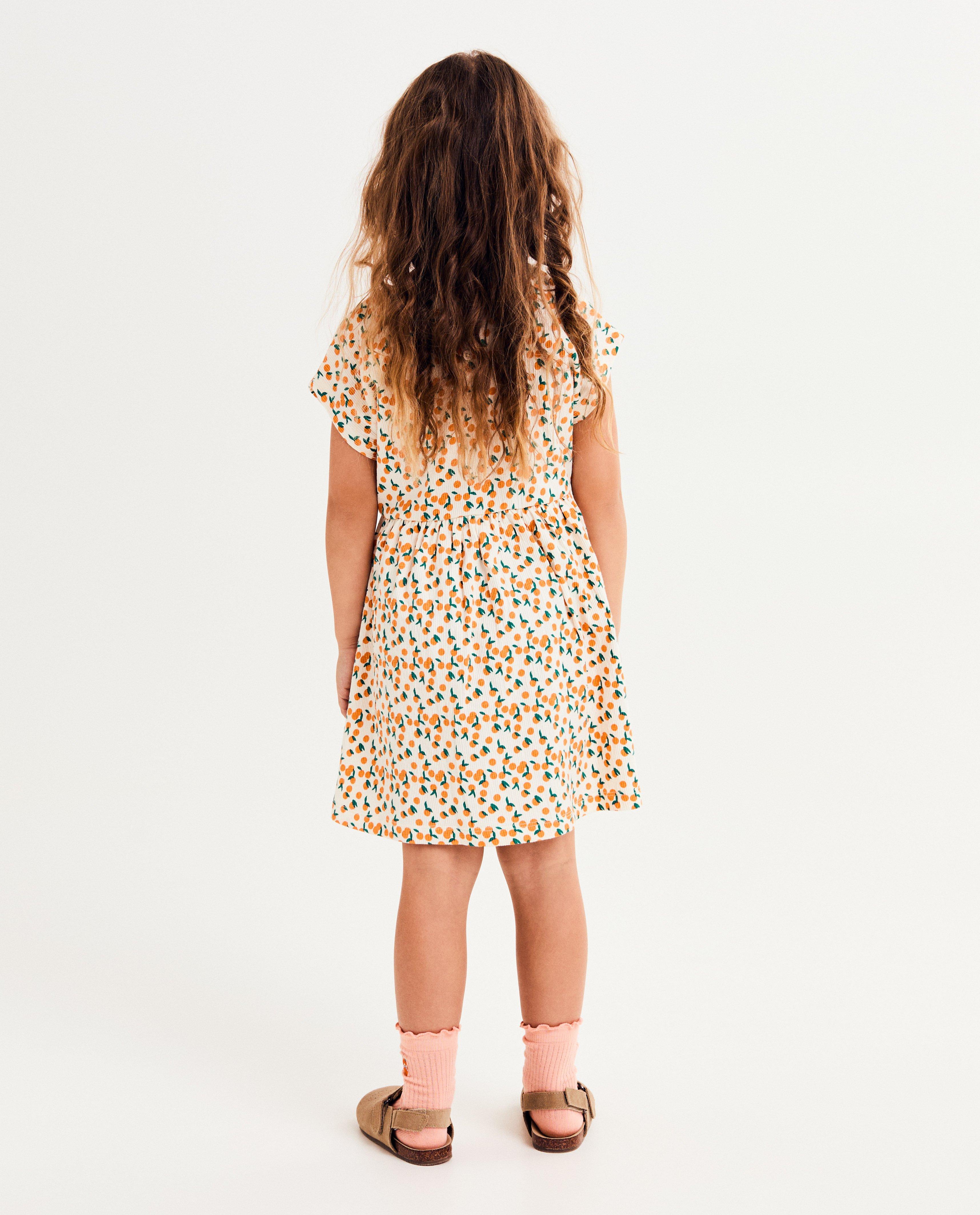 Kleedjes - Jurk met sinaasappelprint