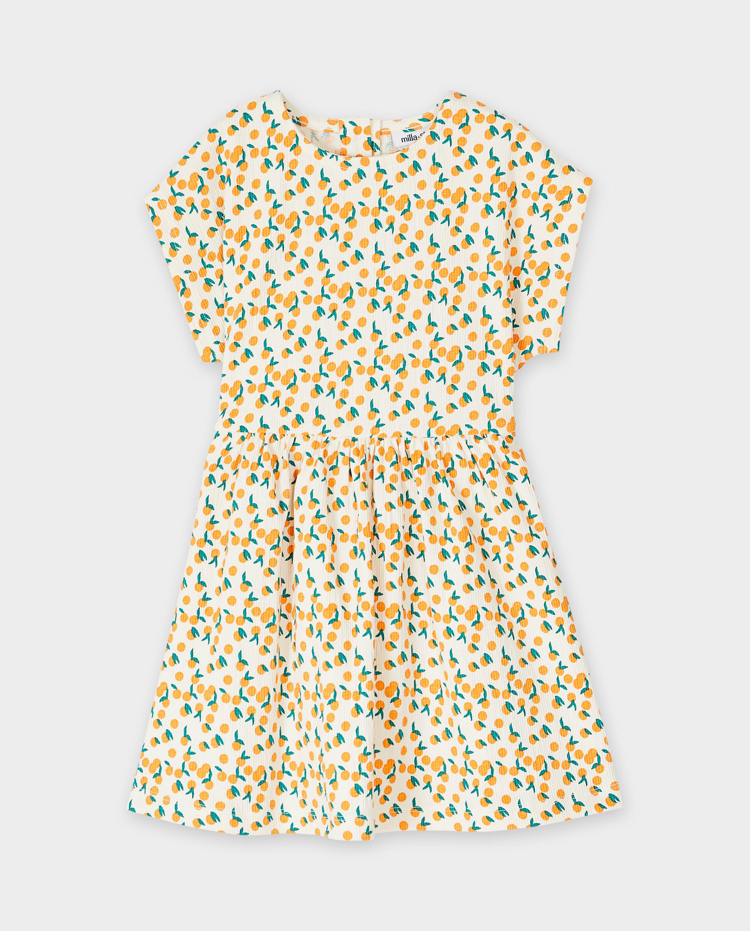 Kleedjes - Jurk met sinaasappelprint