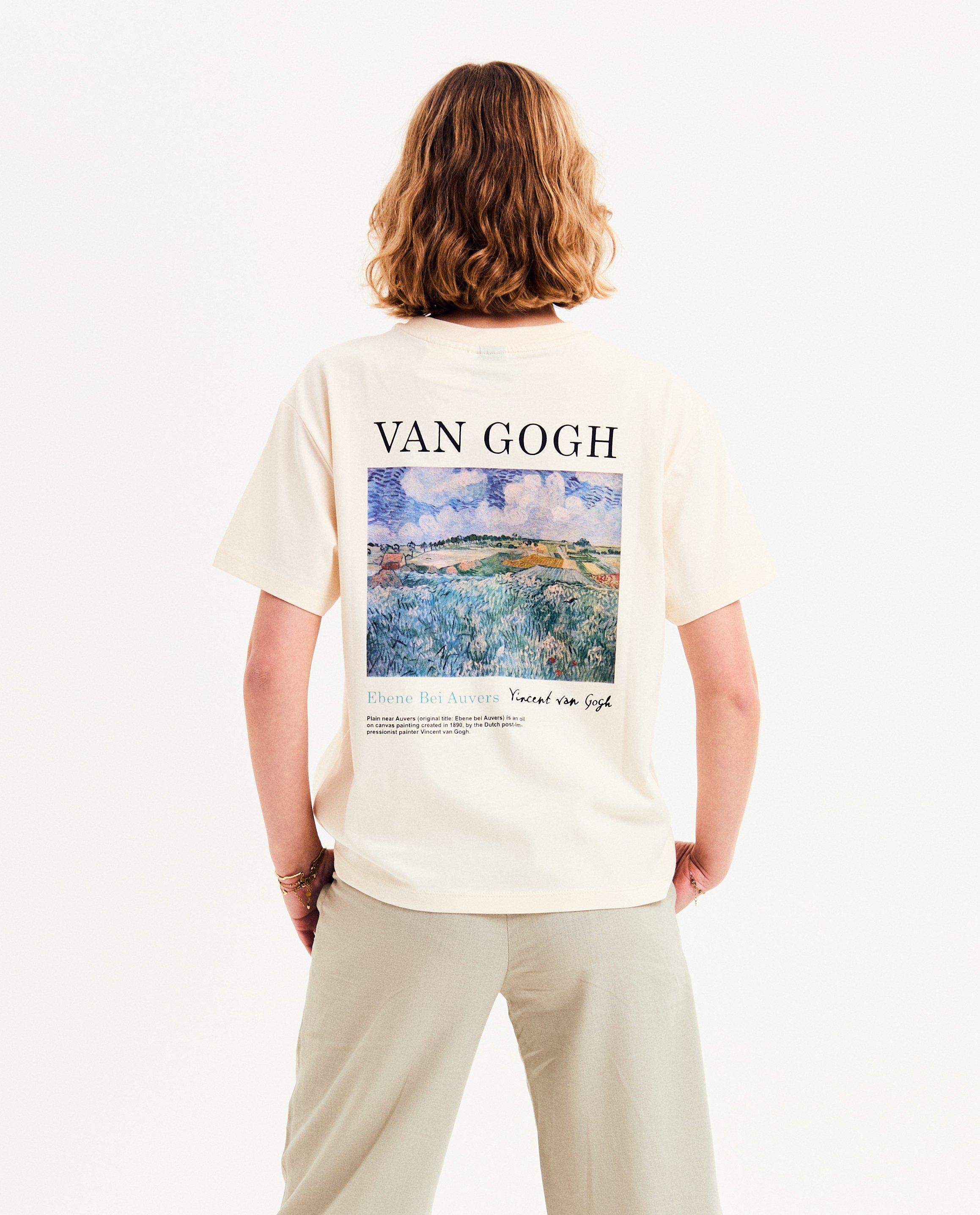 T-shirt met backprint Van Gogh, oversized fit - null - Groggy