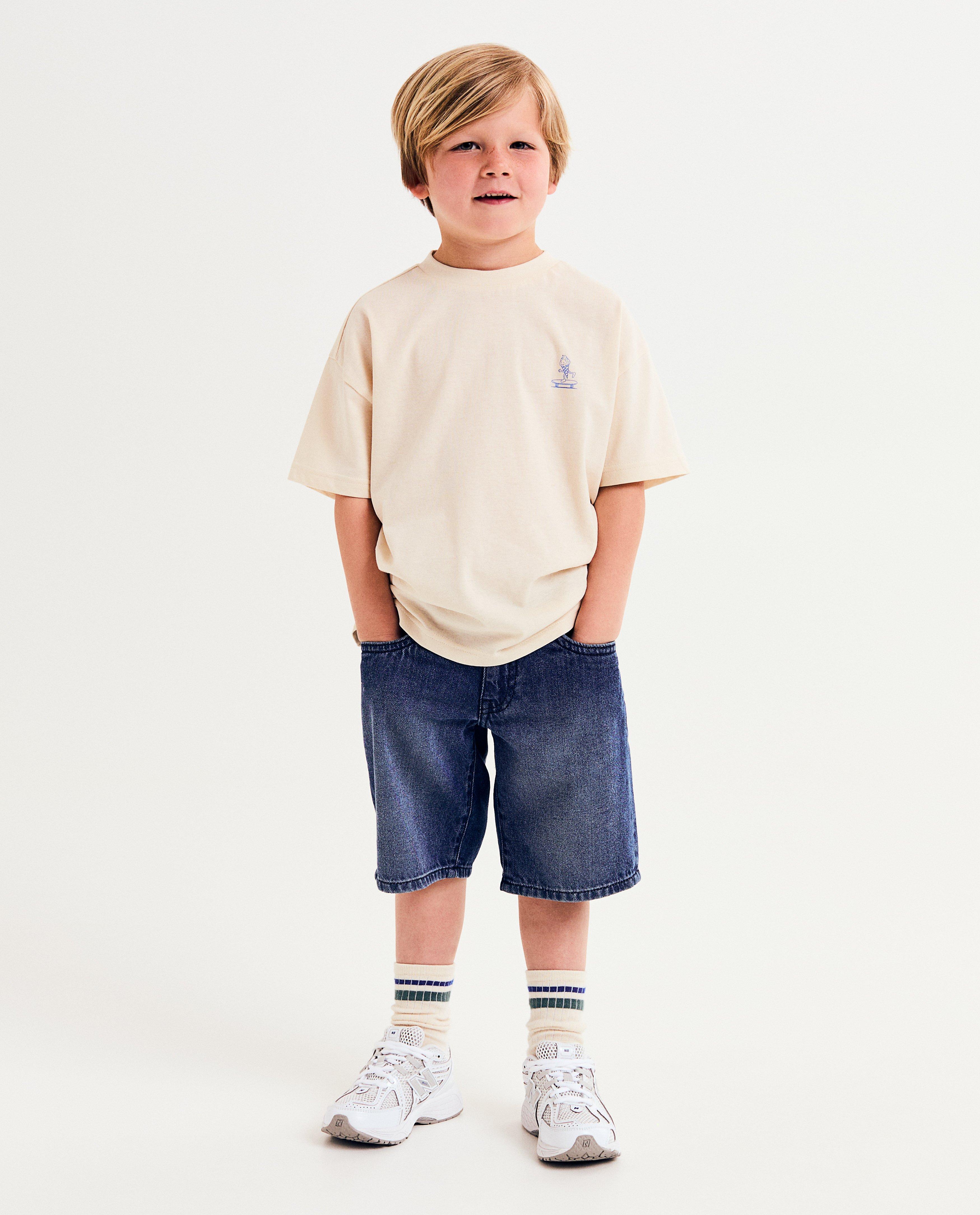 Donkerblauwe jeansshort - null - Besties
