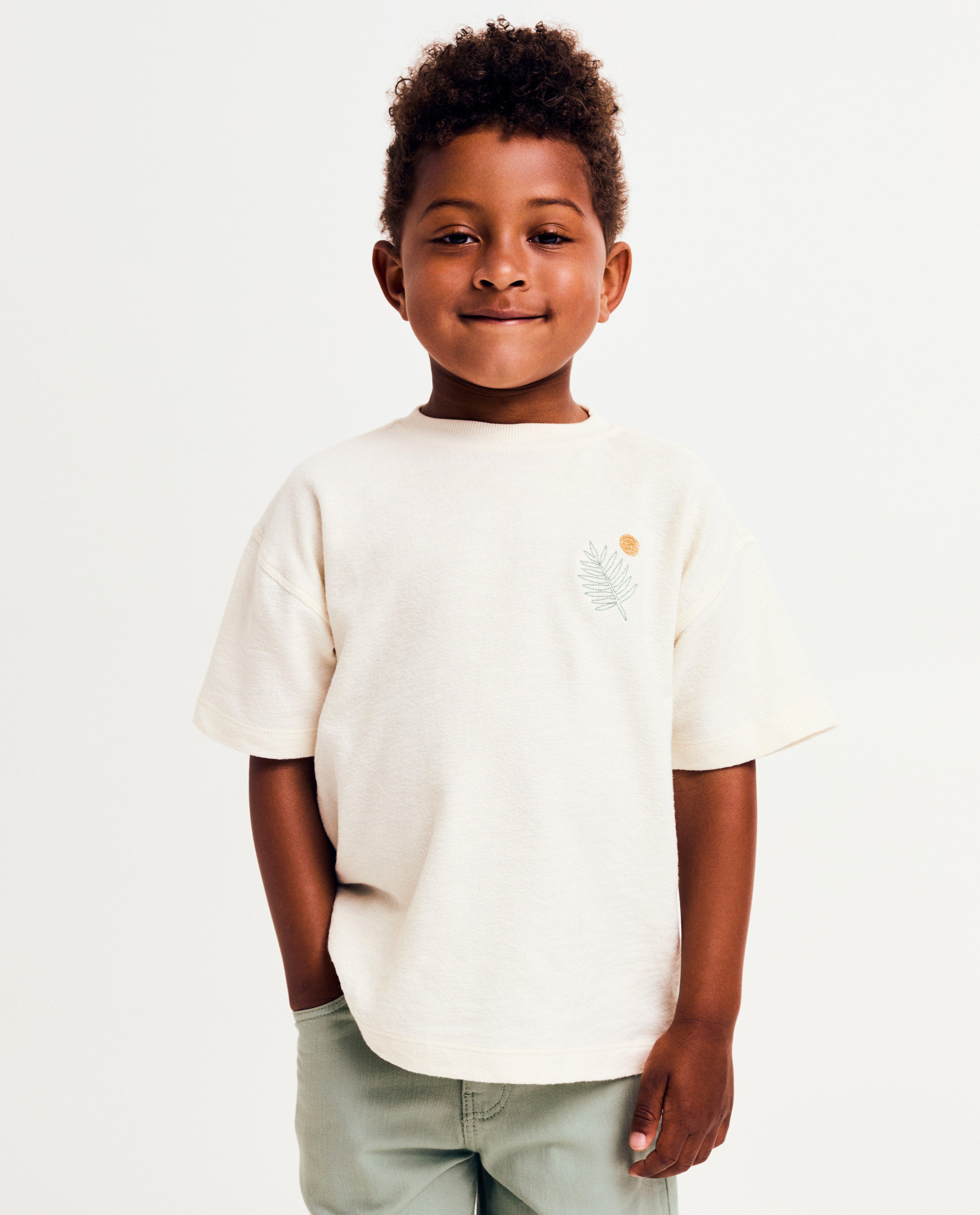 T-shirt met geborduurde figuren - null - Kidz Nation