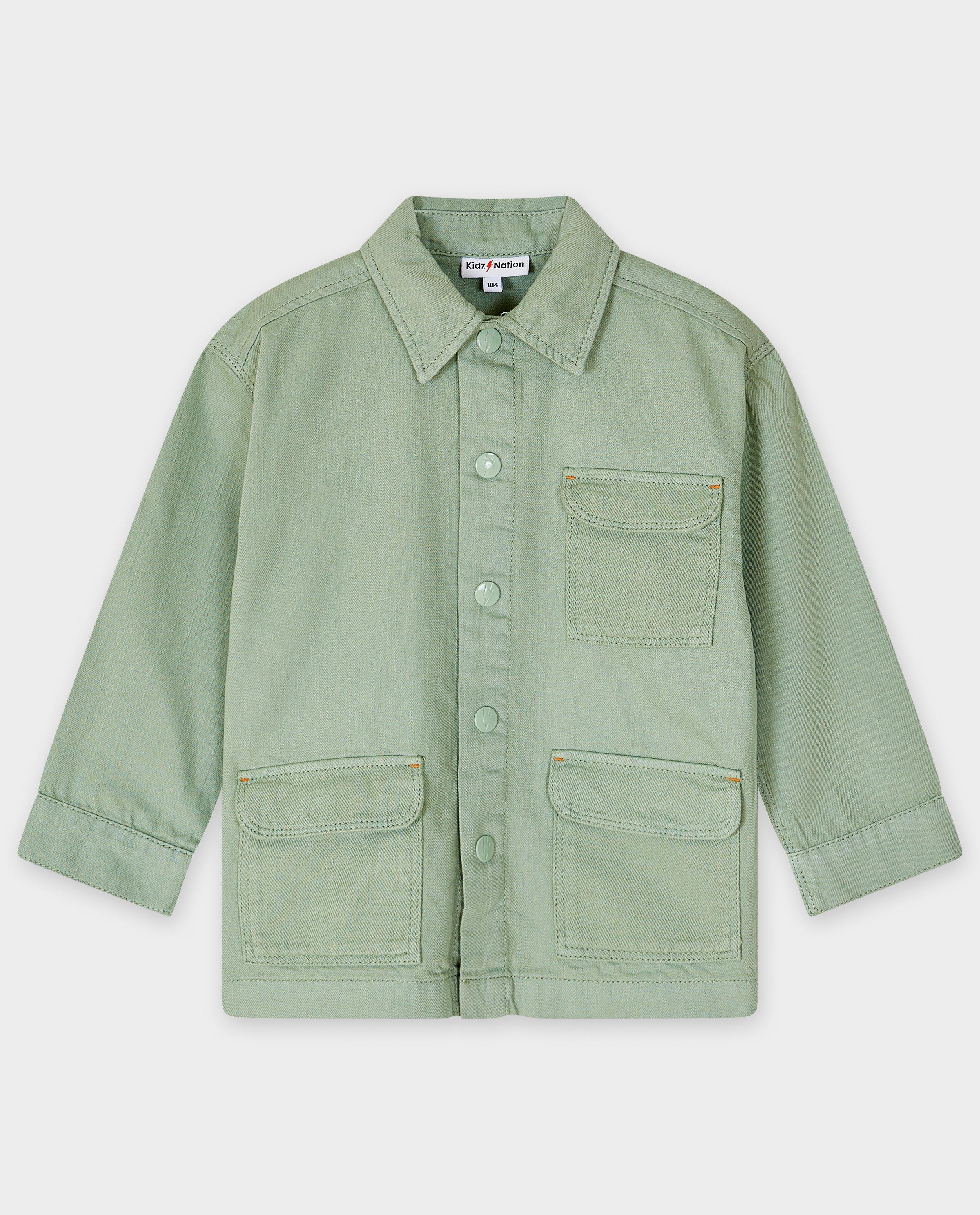 Cardigan - Groen overhemd