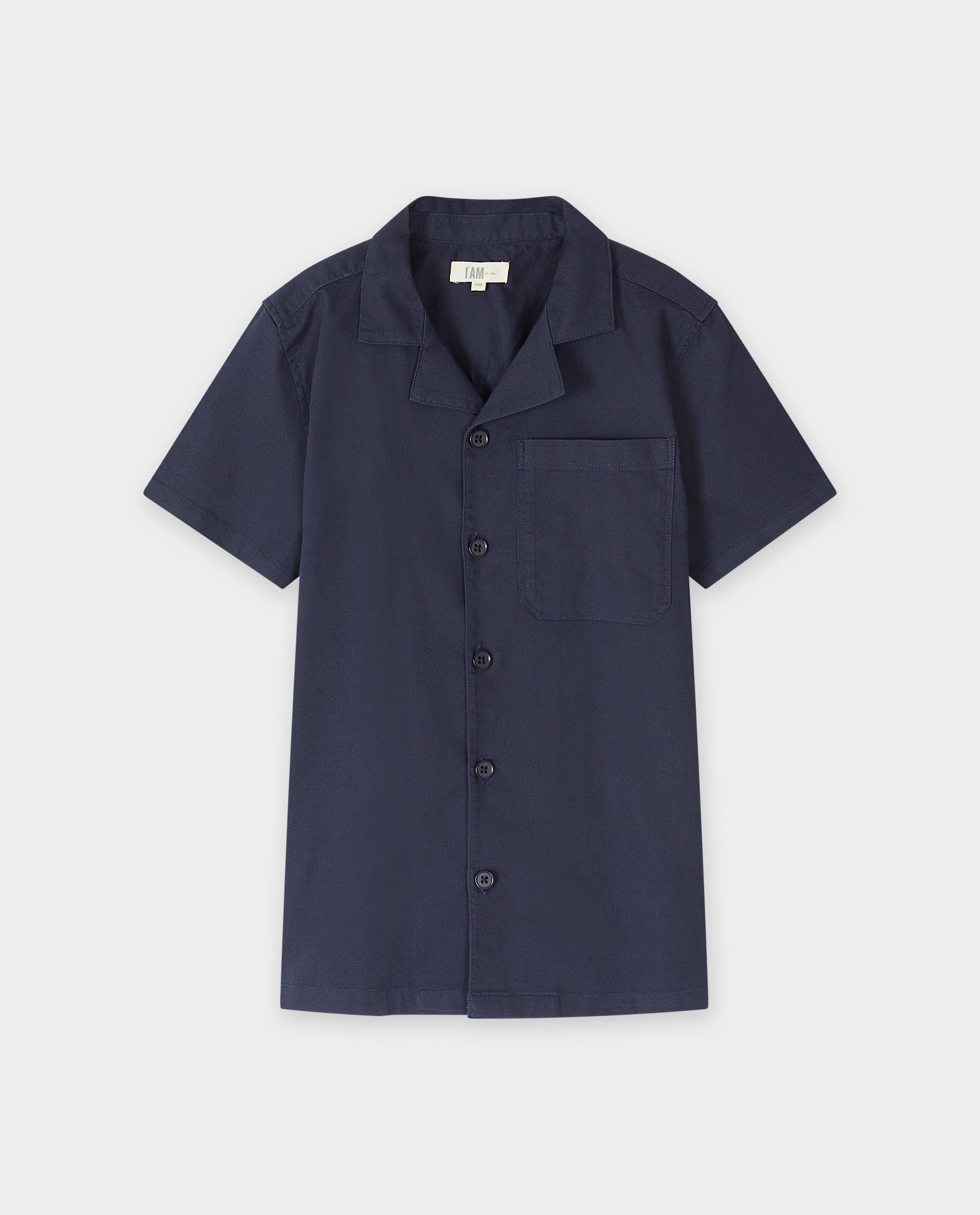 Chemise en lin, 128-164 - Détails du produit - bleu foncé - image numéro 4
