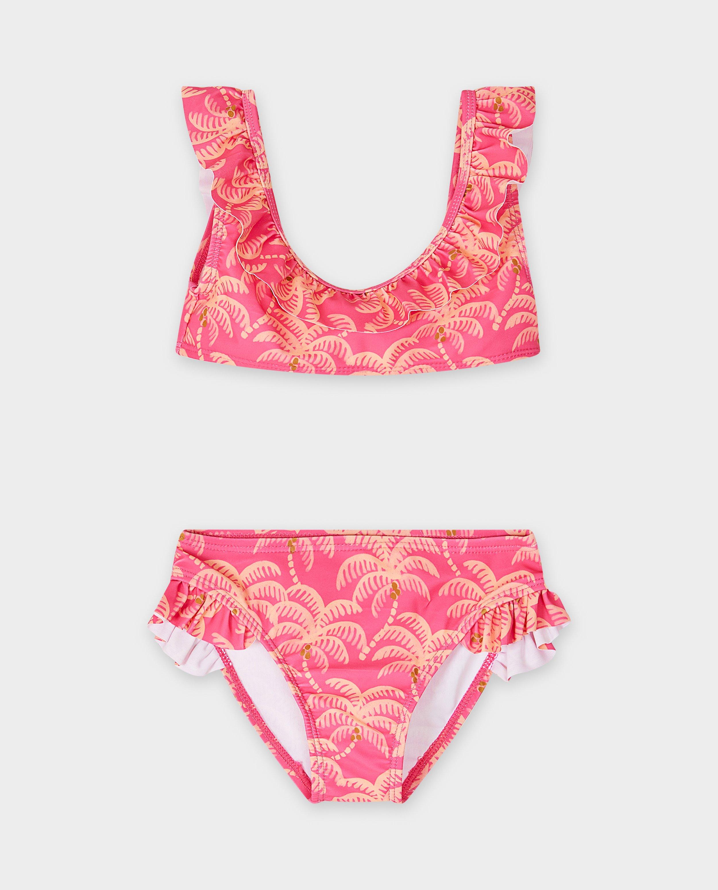 Zwemkleding - Bikini met palmboomprint, UPF 50+, 98-128