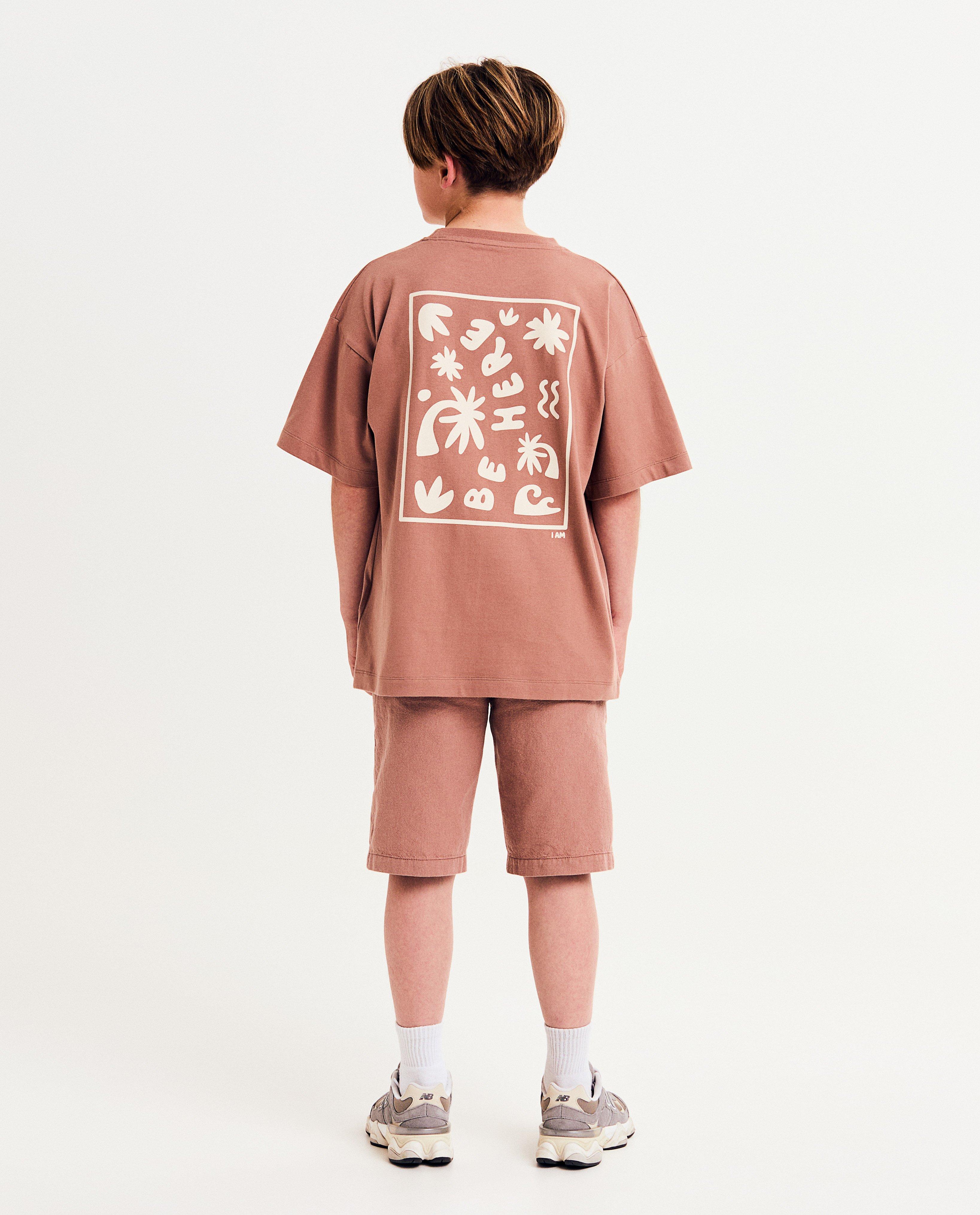 T-shirts - Biokatoenen T-shirt met backprint, 128-164