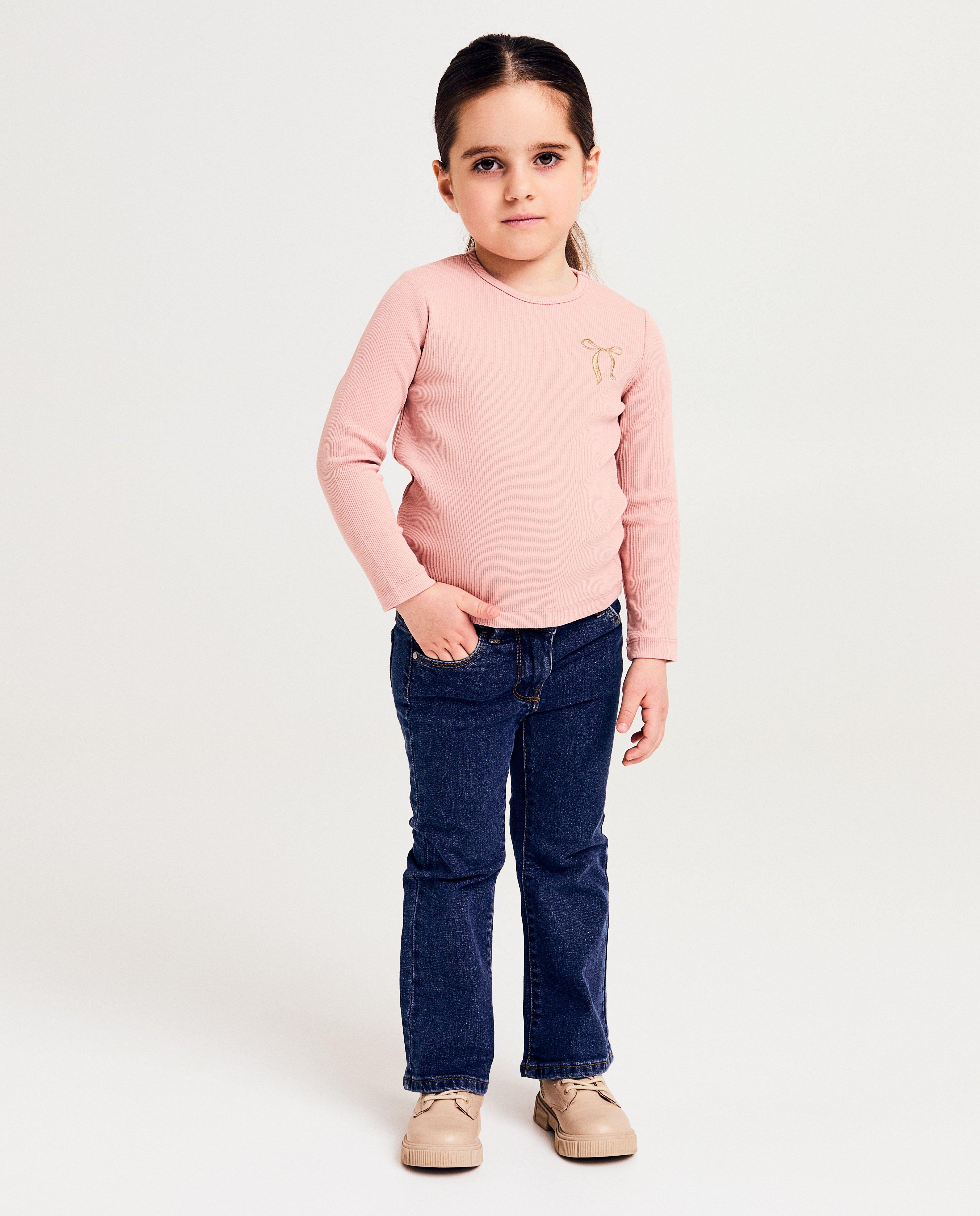 T-shirts - Longsleeve met fijne rib