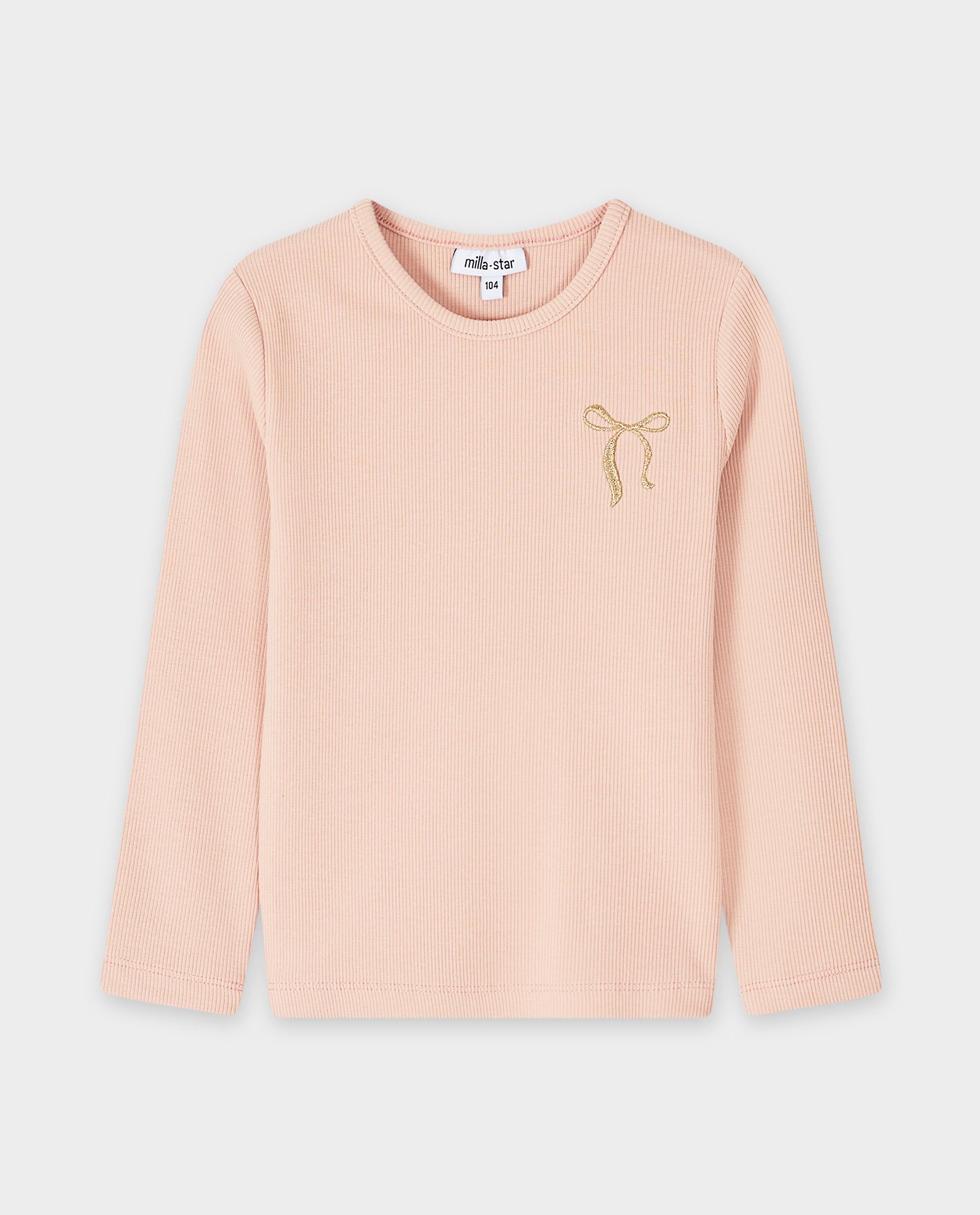 T-shirts - Longsleeve met fijne rib