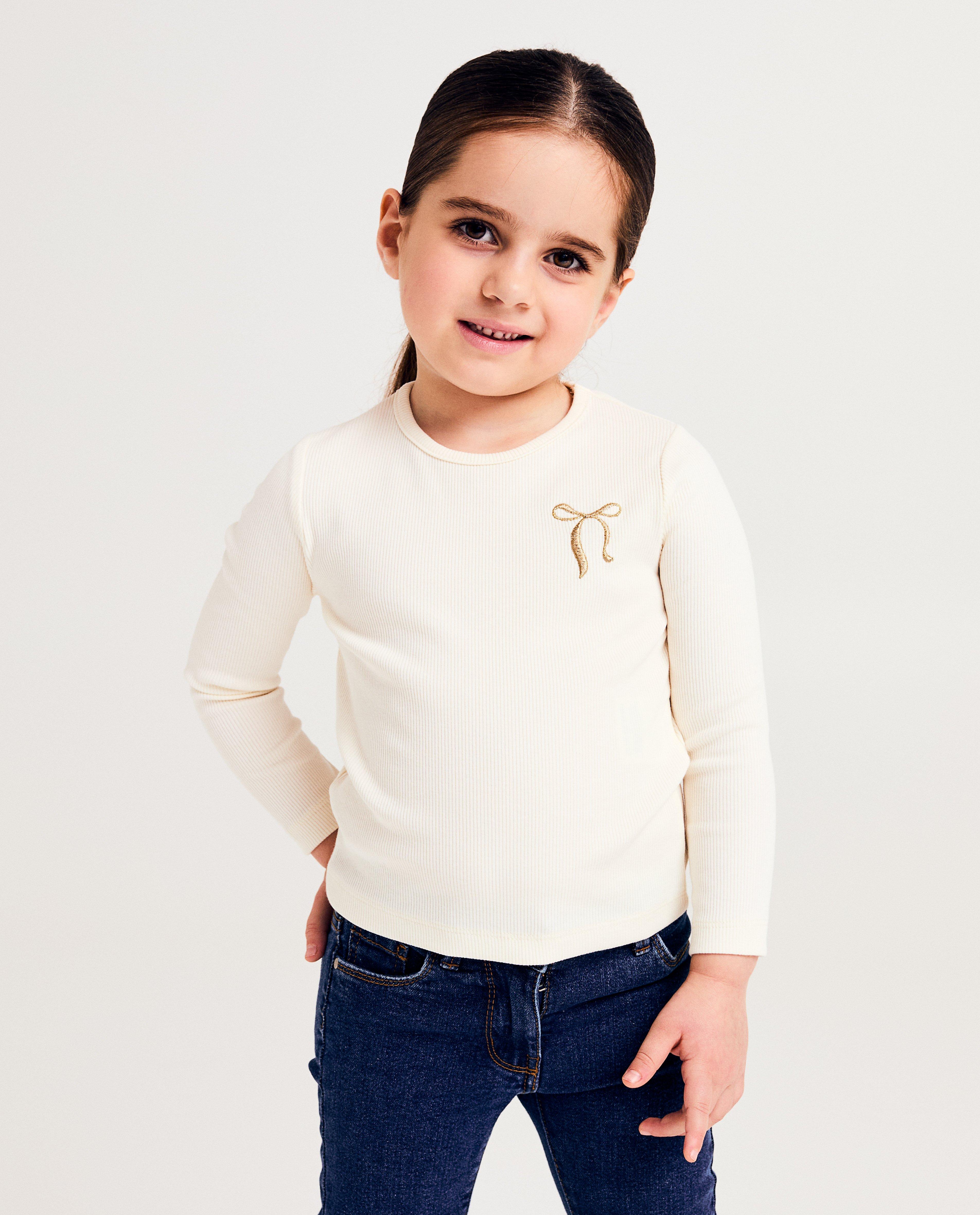 Longsleeve met fijne rib - null - Milla Star