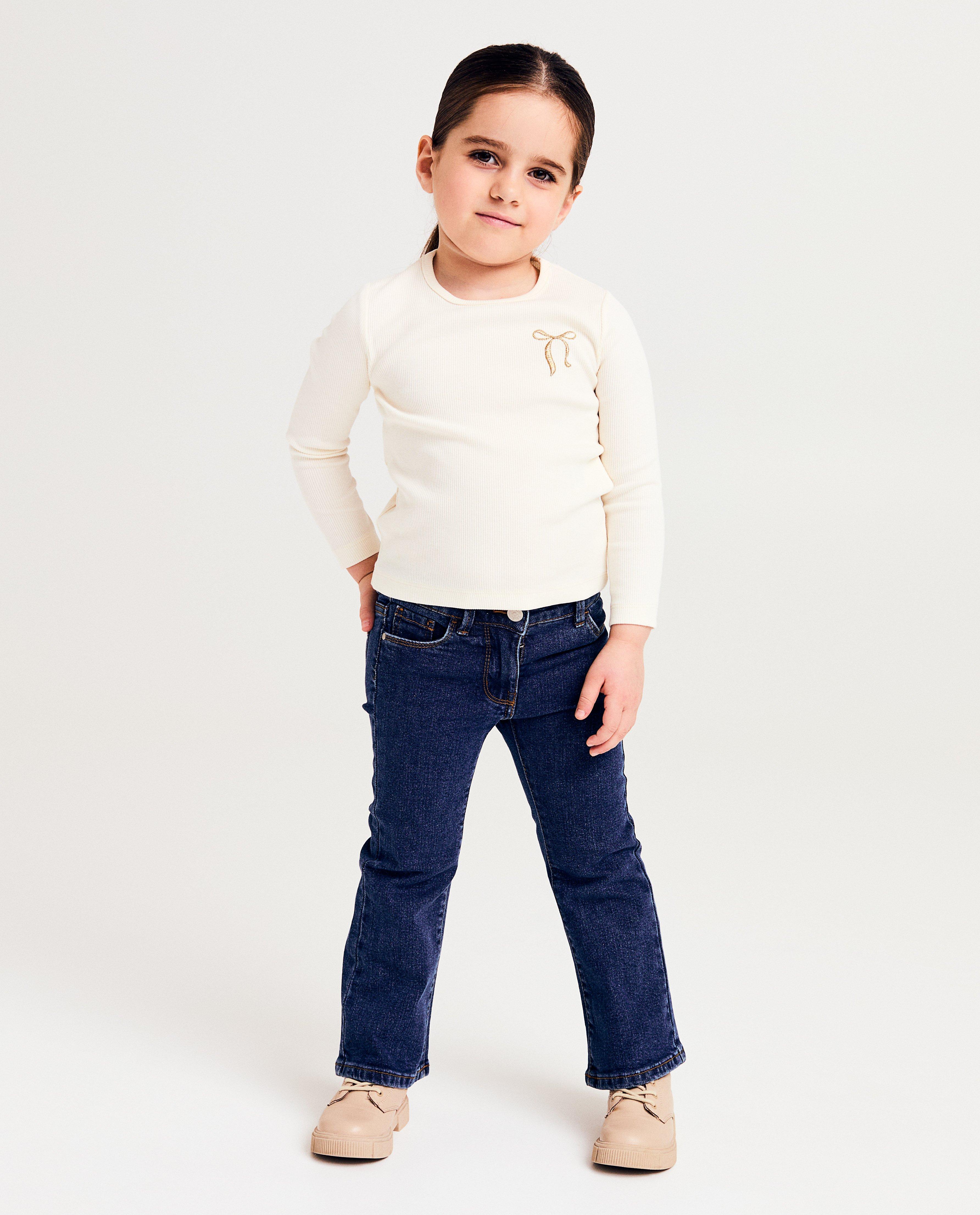 T-shirts - Longsleeve met fijne rib