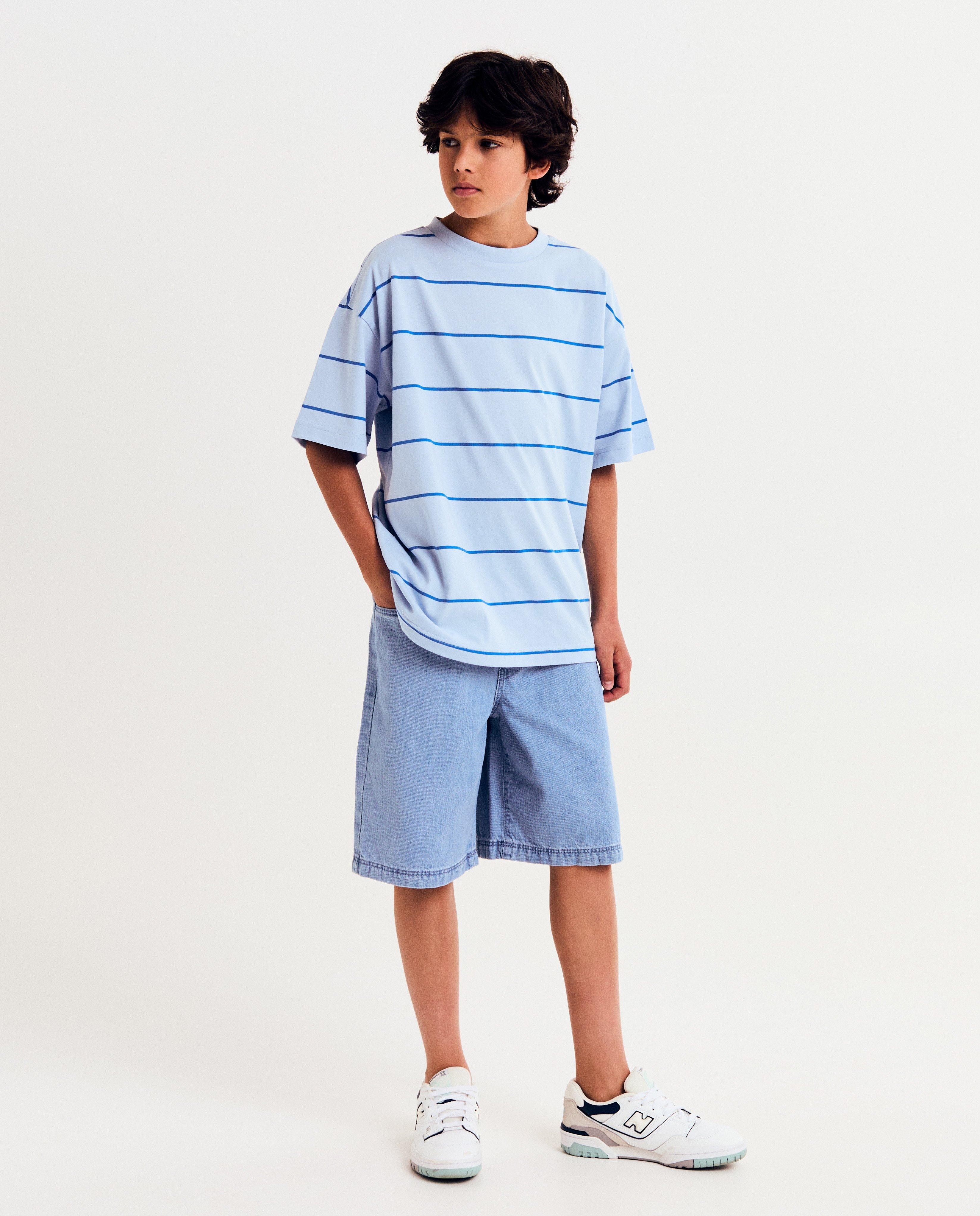 Donkerblauwe jeansshort - null - Besties
