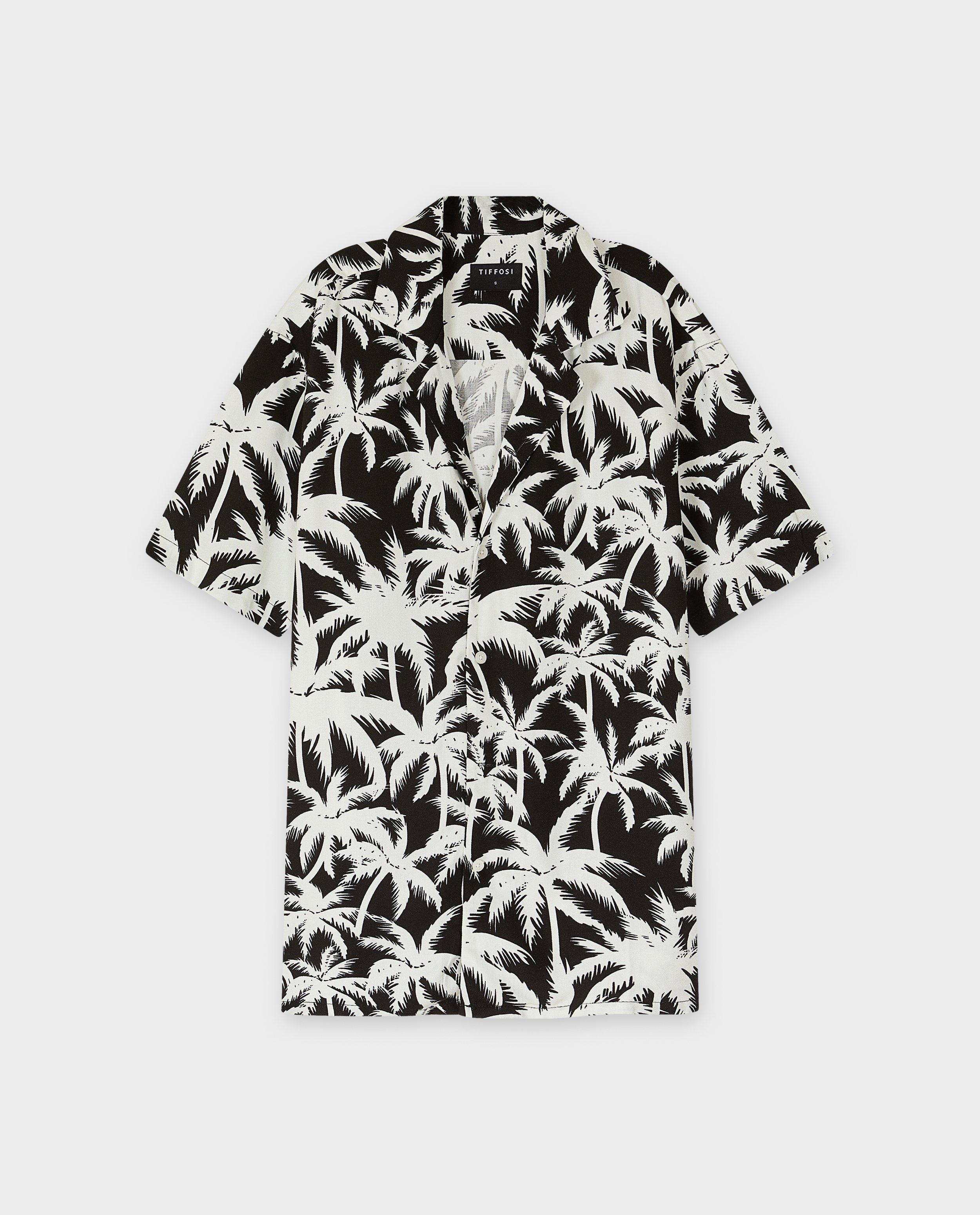 Hemd met tropische print - null - Tiffosi