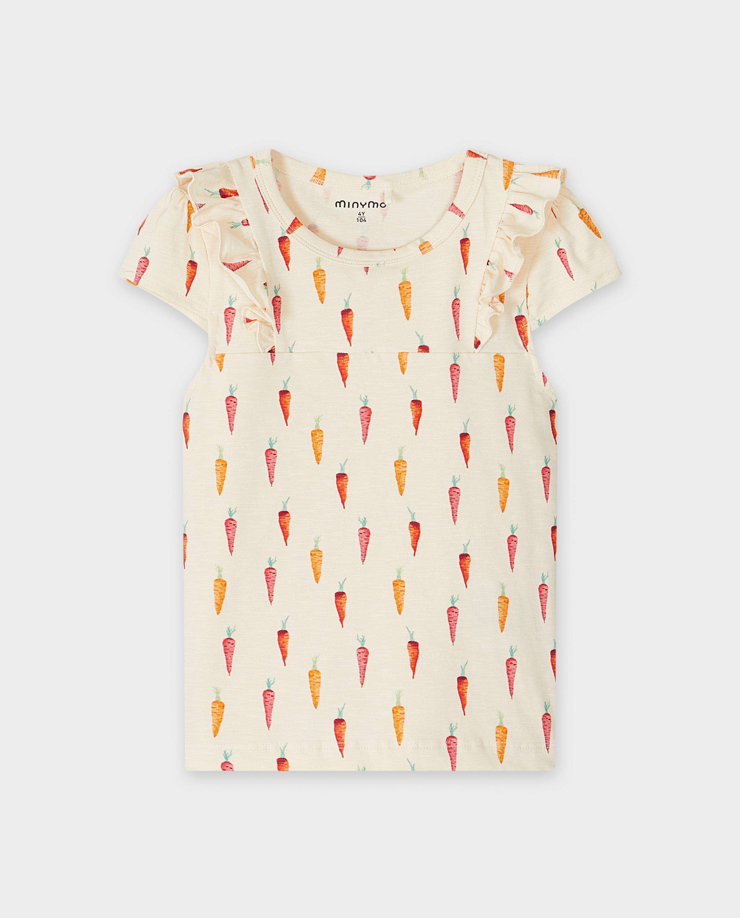 T-shirt met print wortelen - null - Minymo