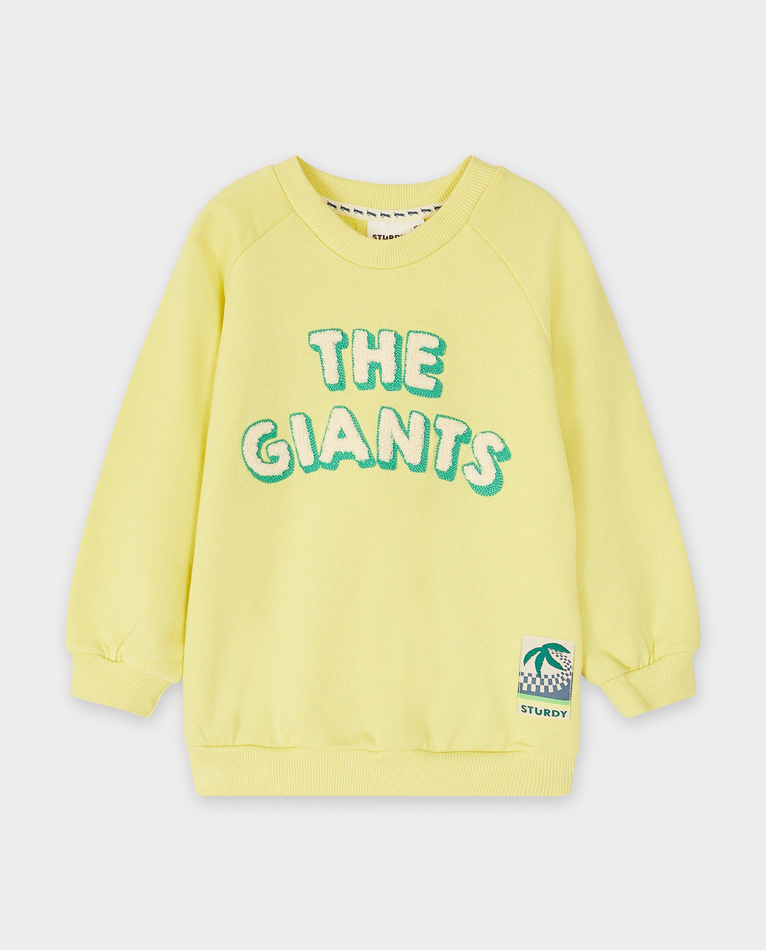 Sweater met opschrift van bouclé - null - Sturdy & Jubel