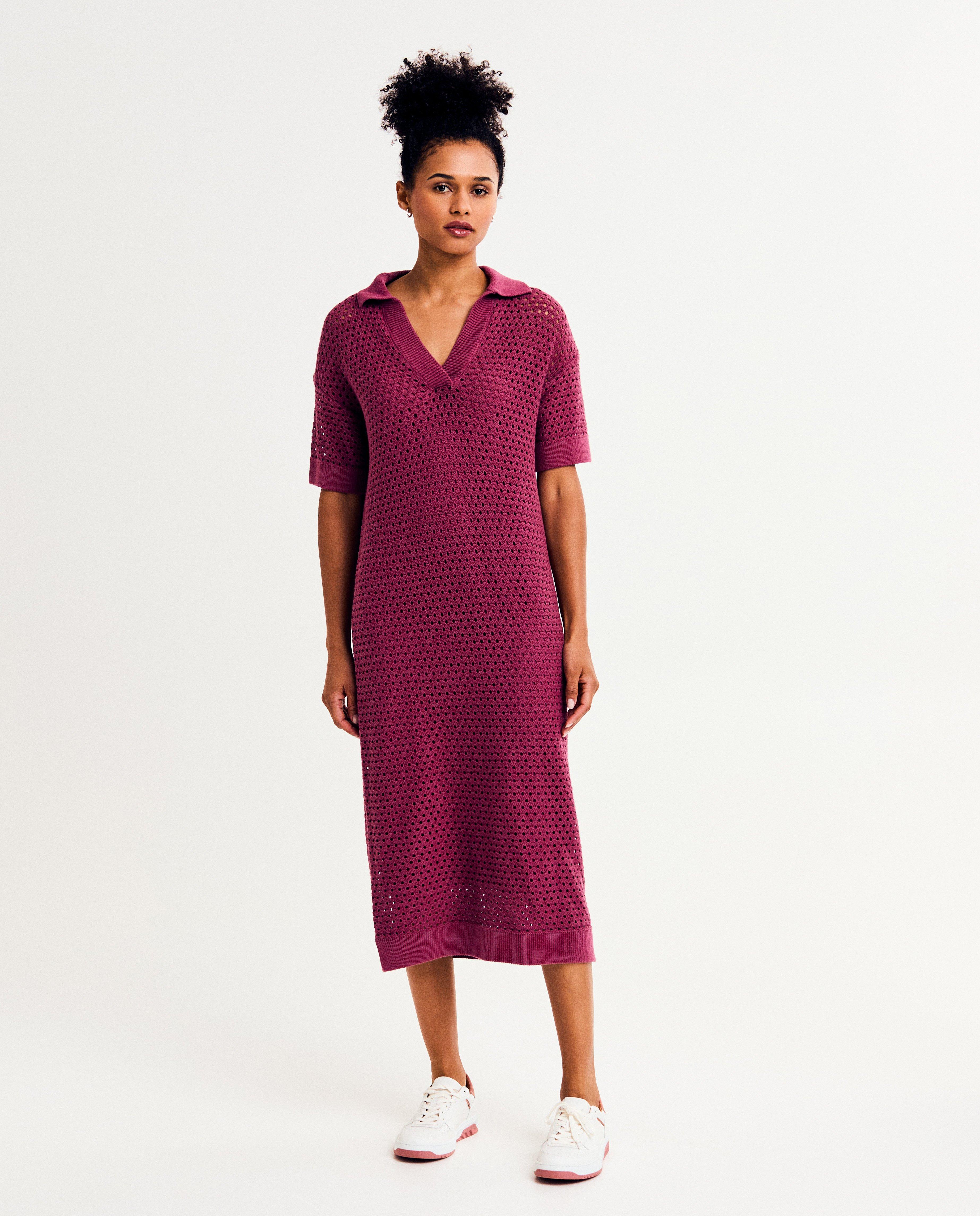Biokatoenen jurk met onderjurk, XS-XXL - null - I AM