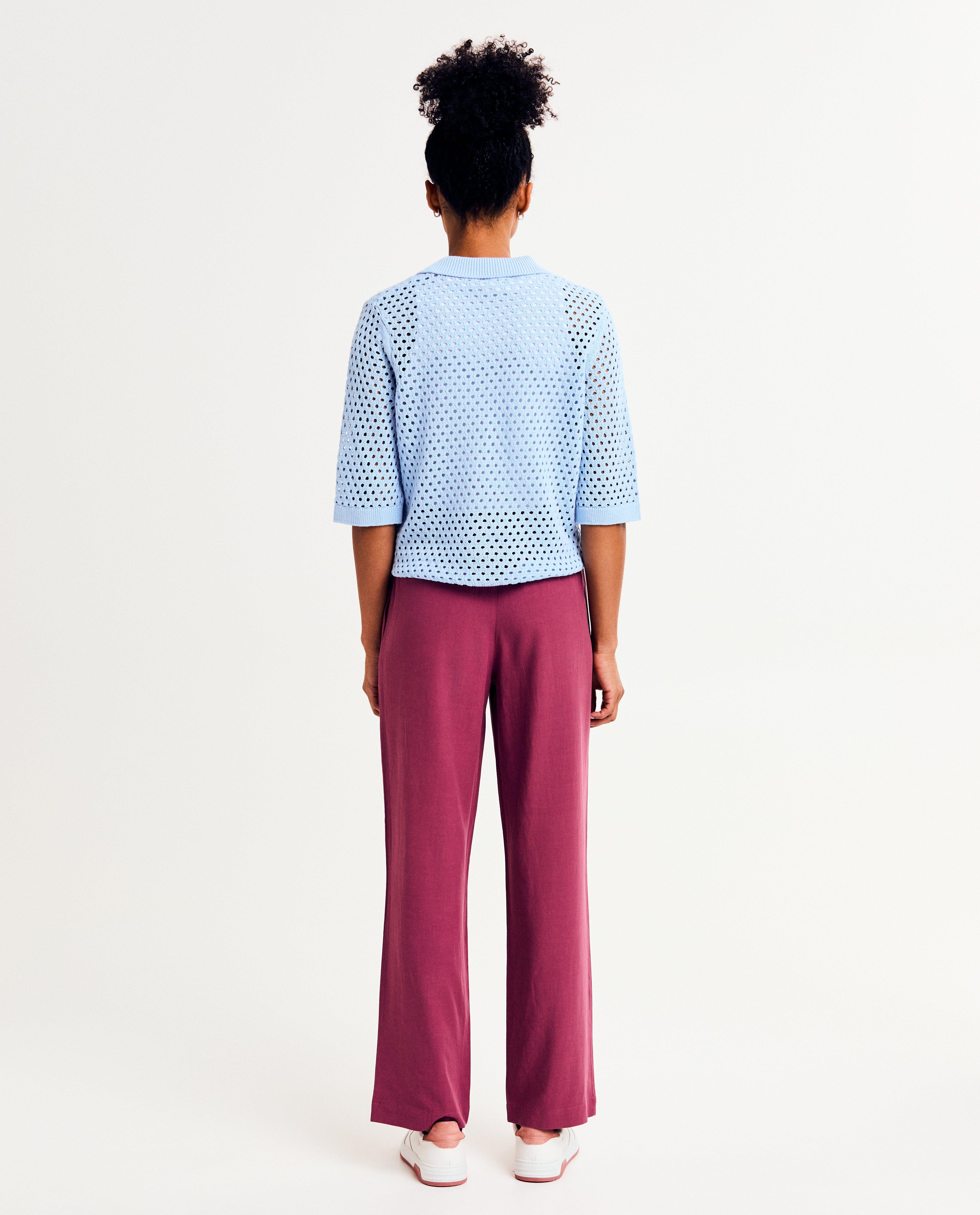 Cardigan - Gehaakte cardigan van biokatoen, XS-XXL