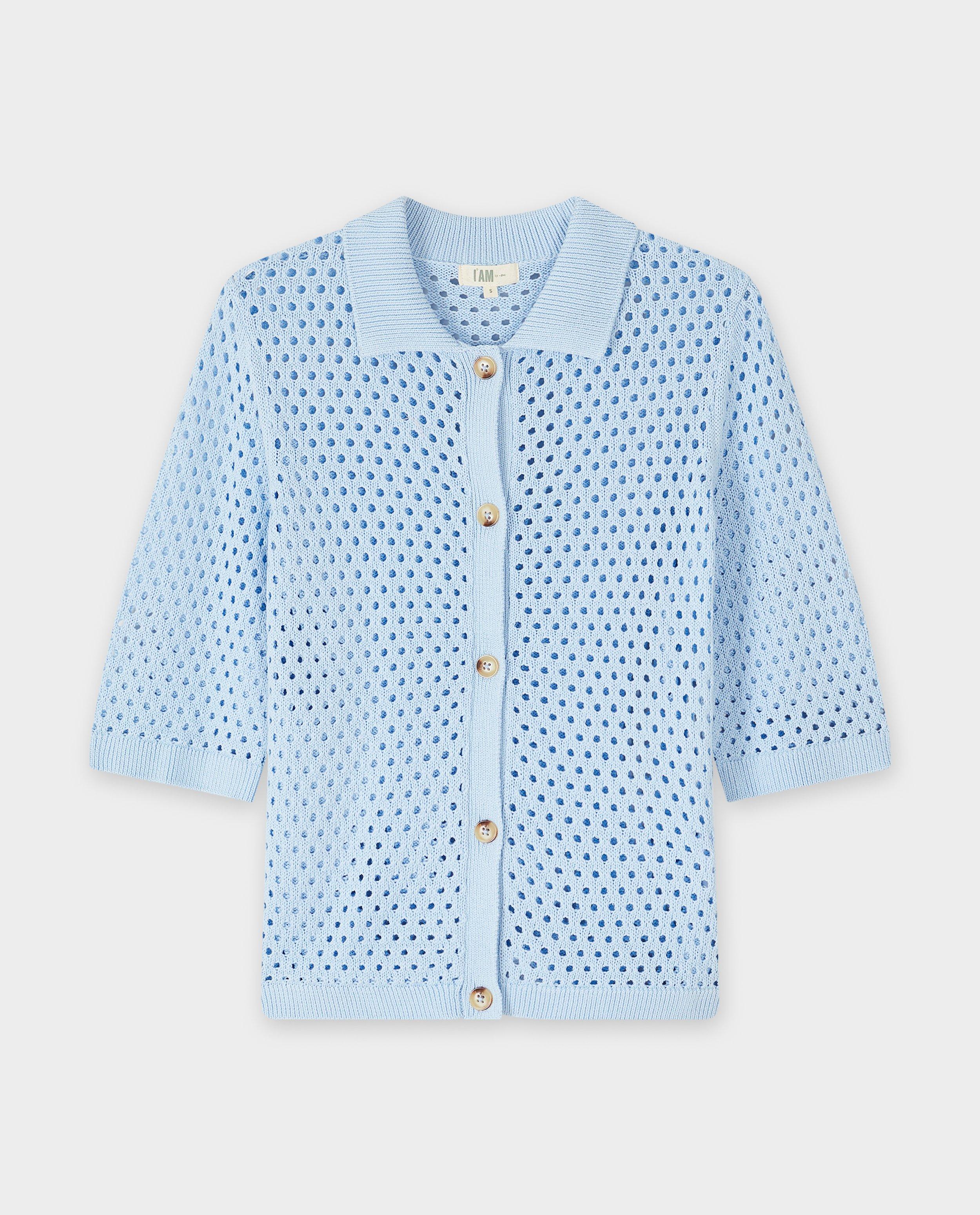 Cardigan - Gehaakte cardigan van biokatoen, XS-XXL