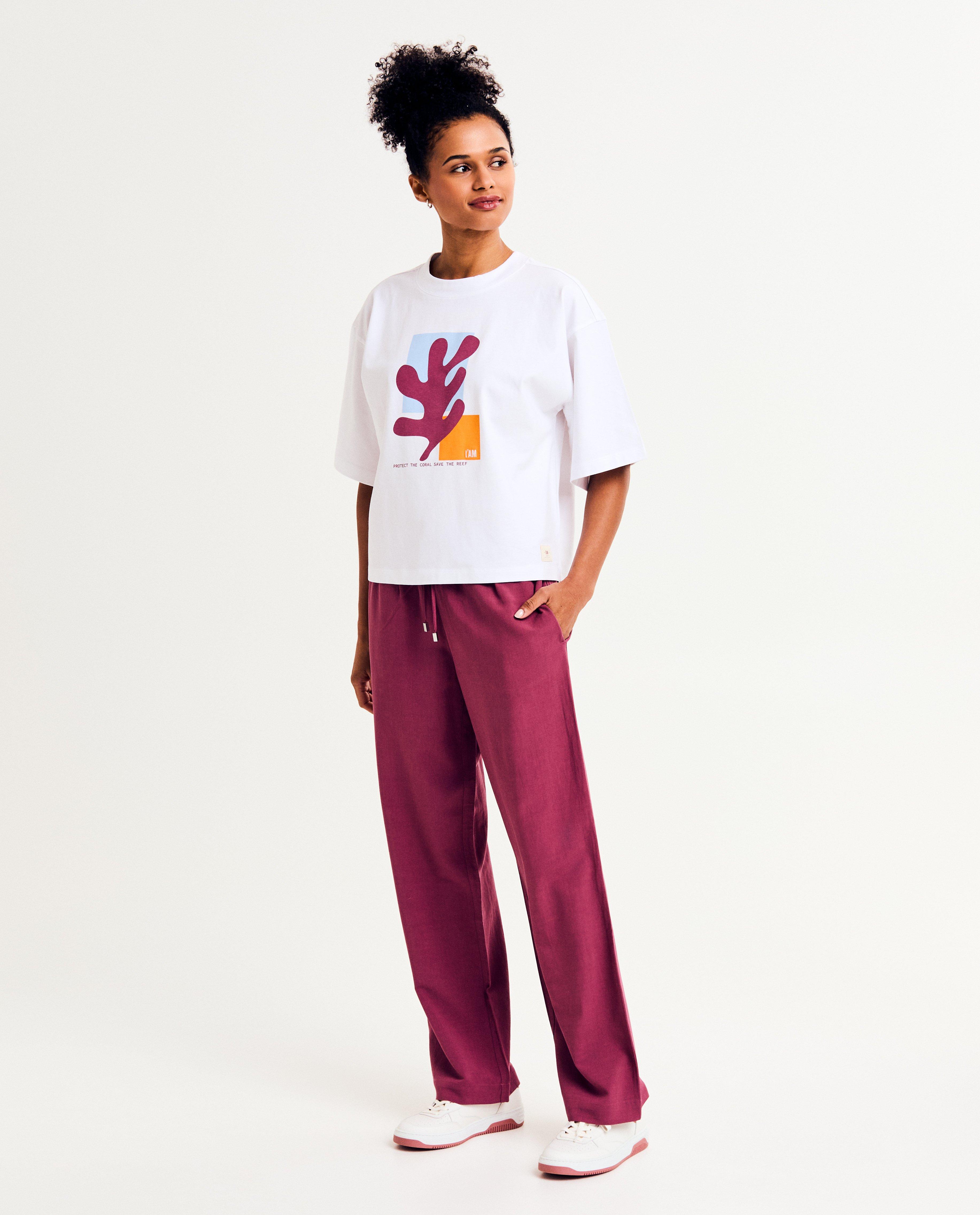 T-shirts - Biokatoenen T-shirt met print, XS-XXL