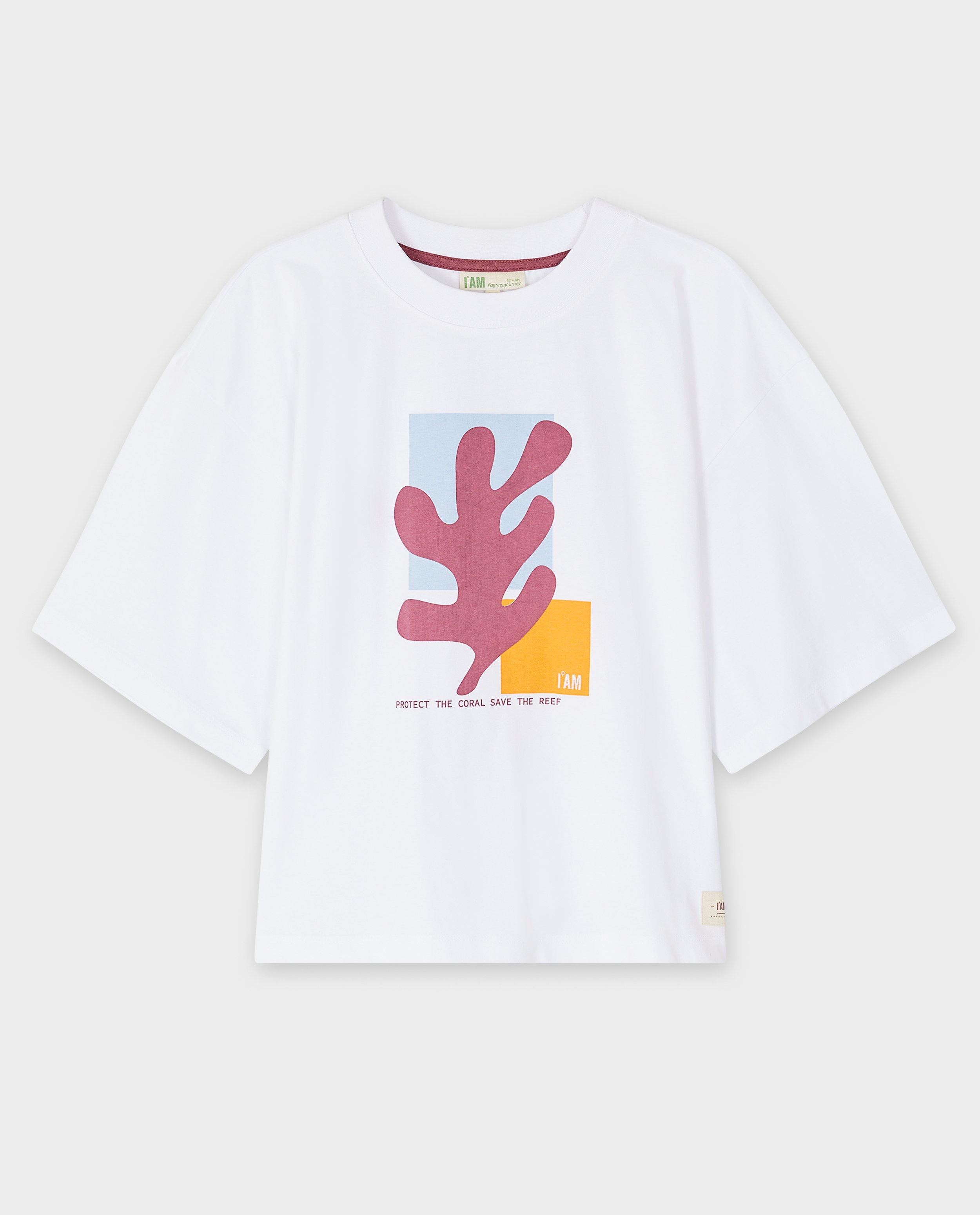 T-shirts - Biokatoenen T-shirt met print, XS-XXL
