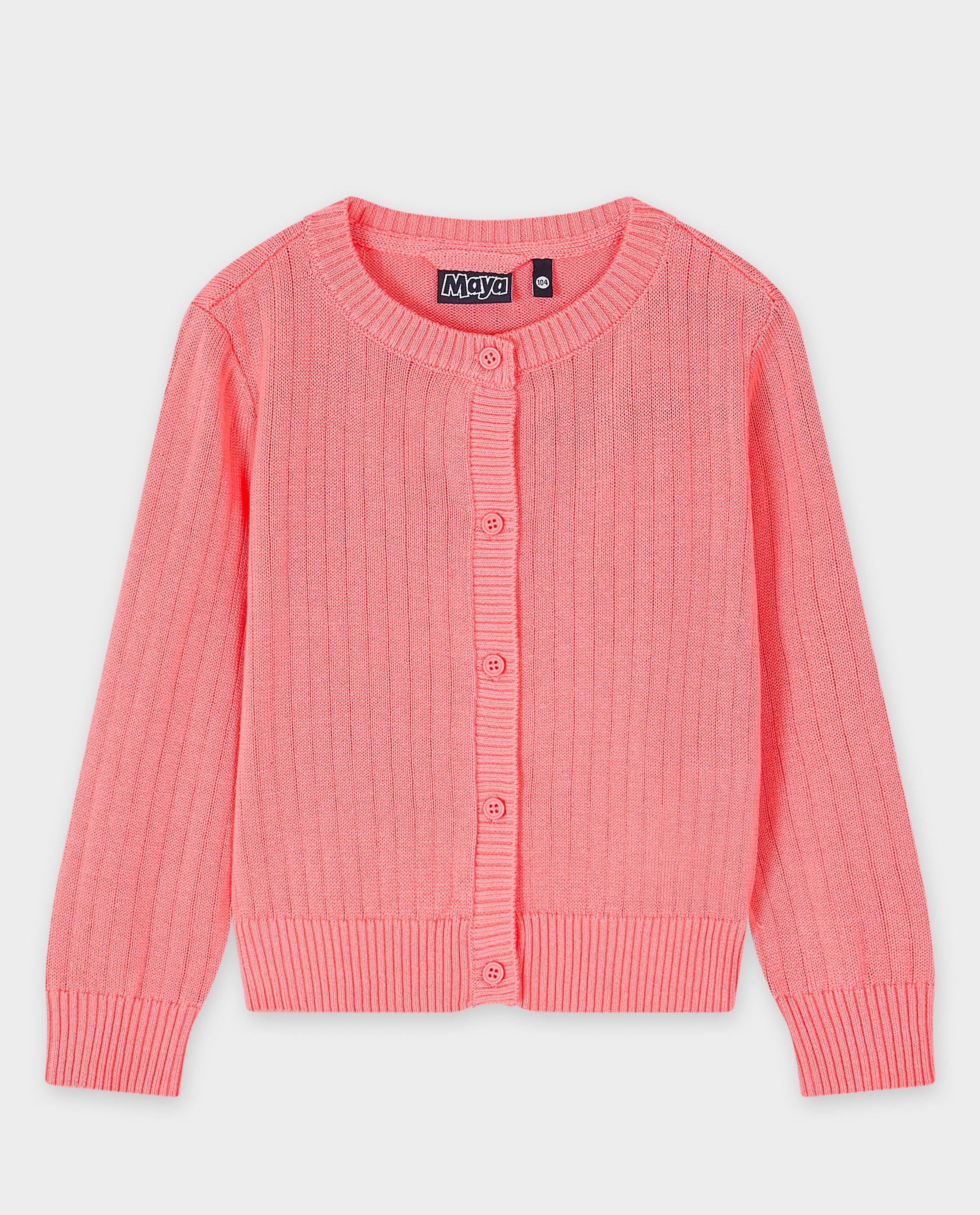 Cardigan - Cardigan met fijn ribpatroon