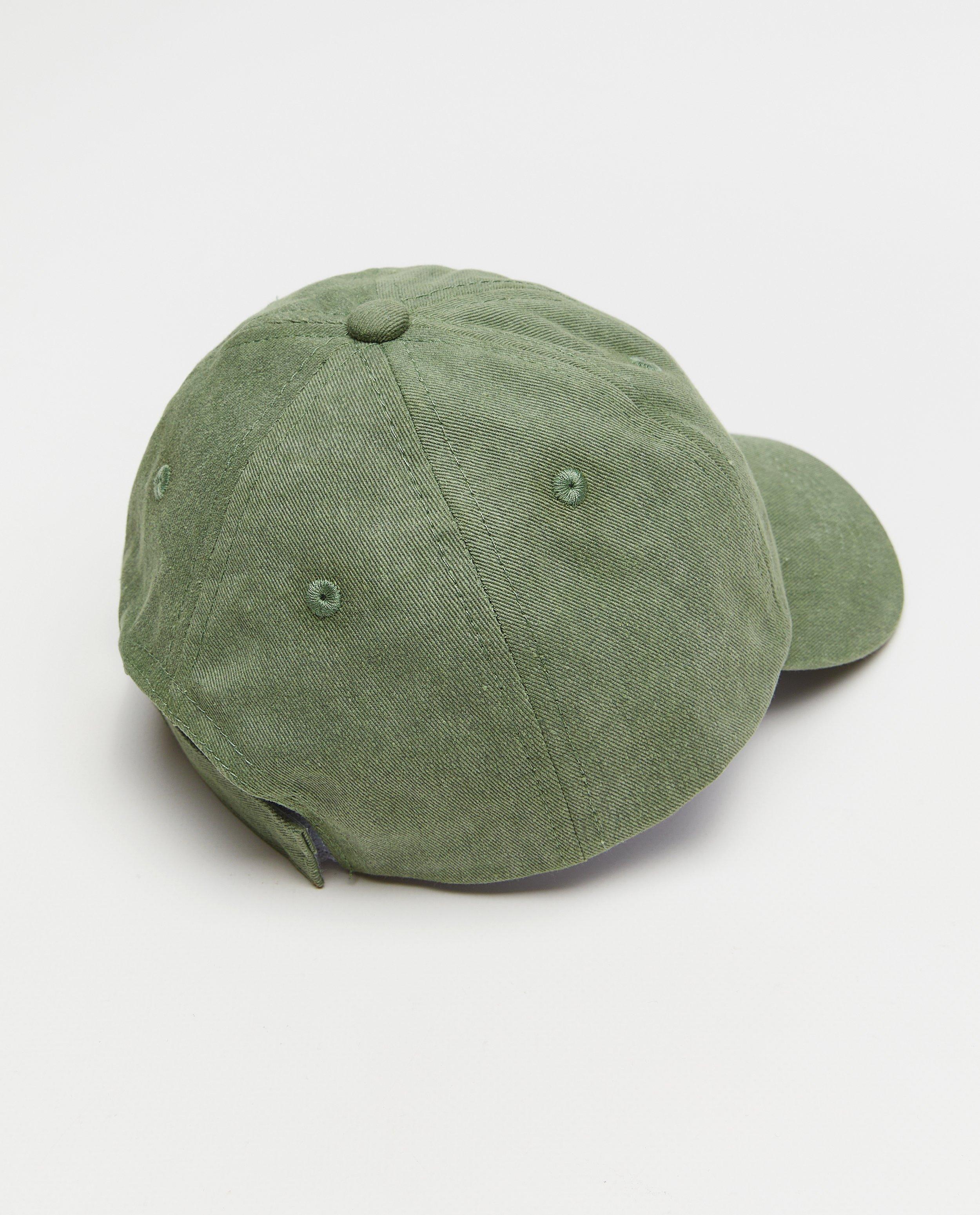 Breigoed - Groene pet met verwassen look