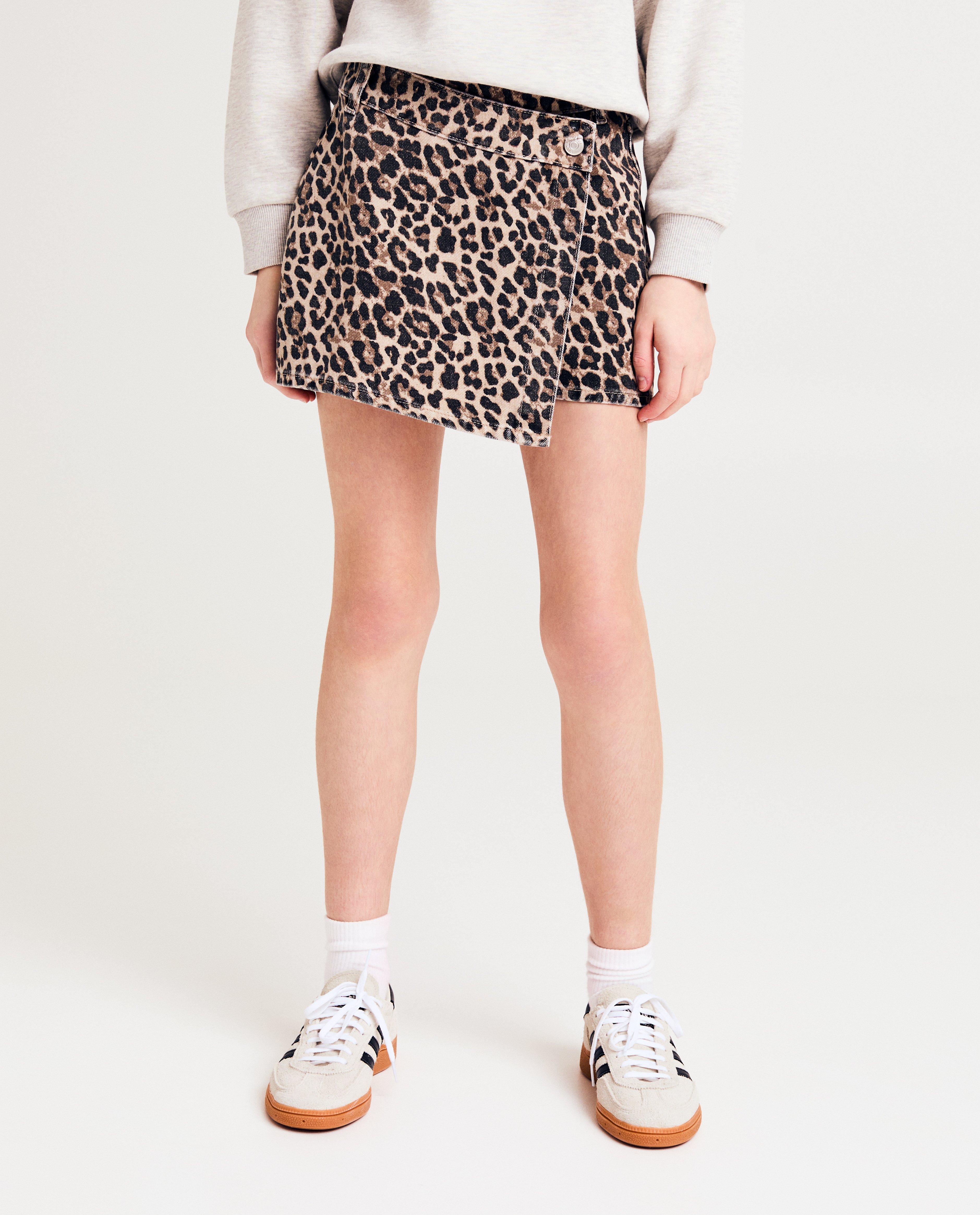 Rokken - Skort met luipaardprint