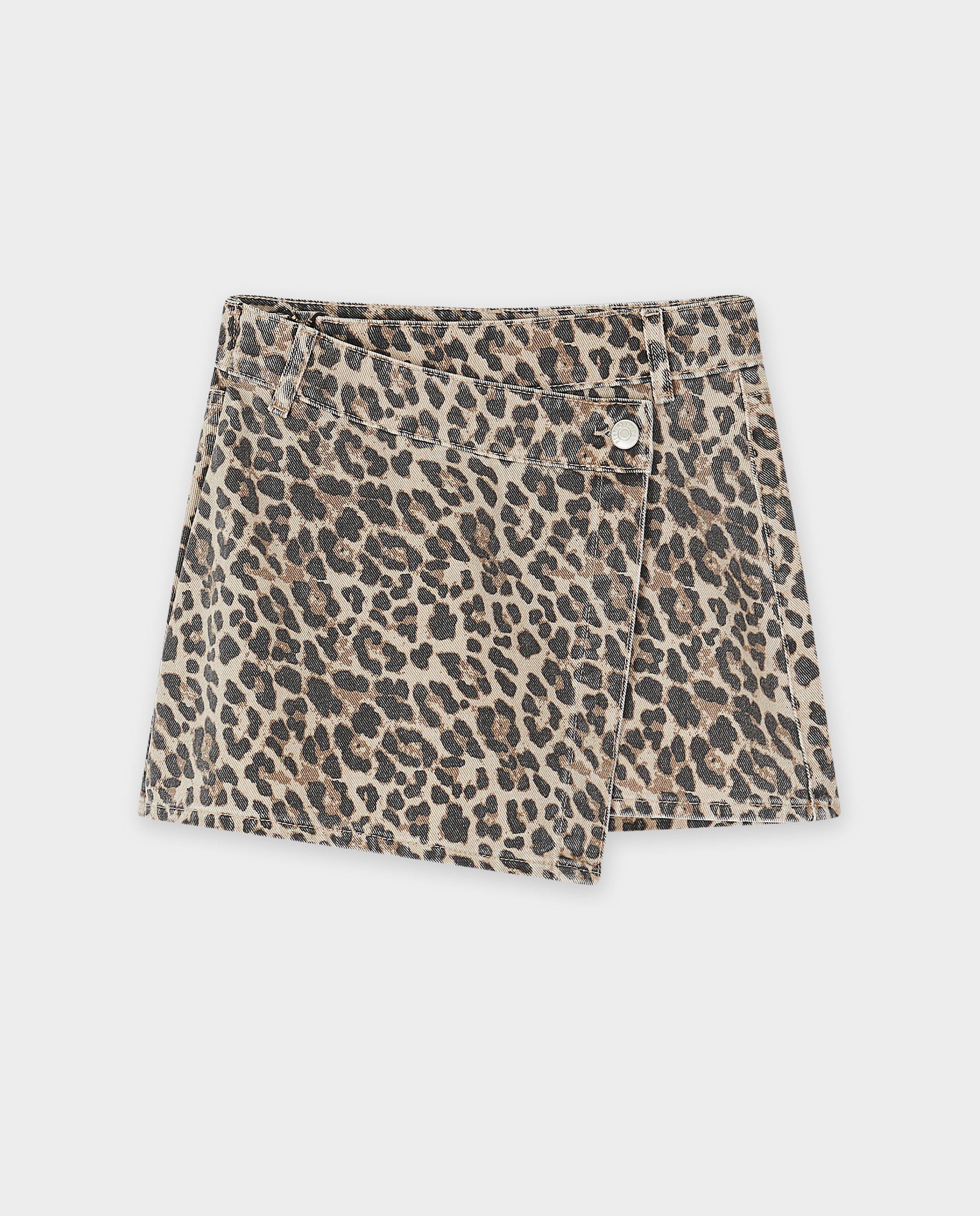Rokken - Skort met luipaardprint