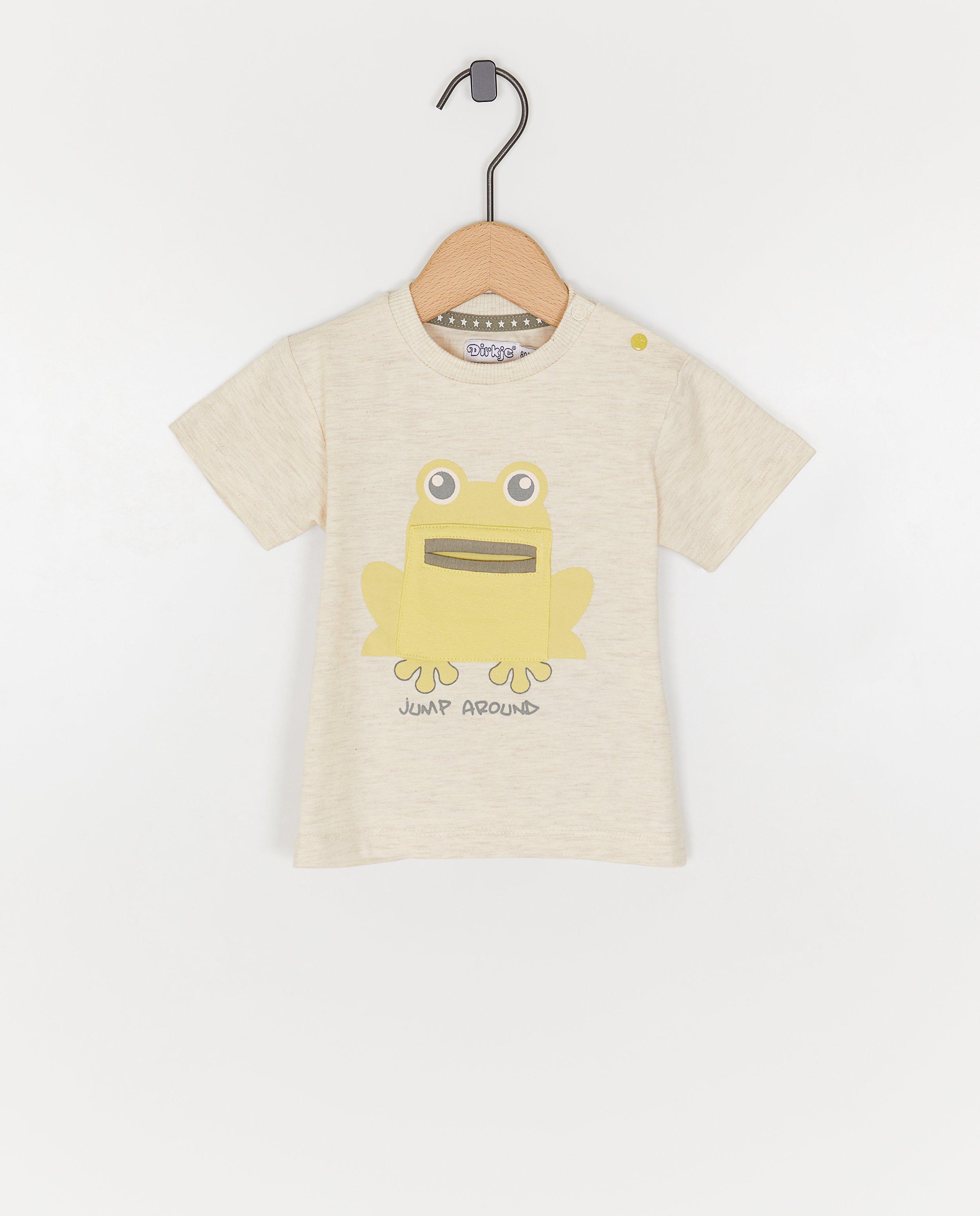 T-shirt met print kikker - null - Dirkje