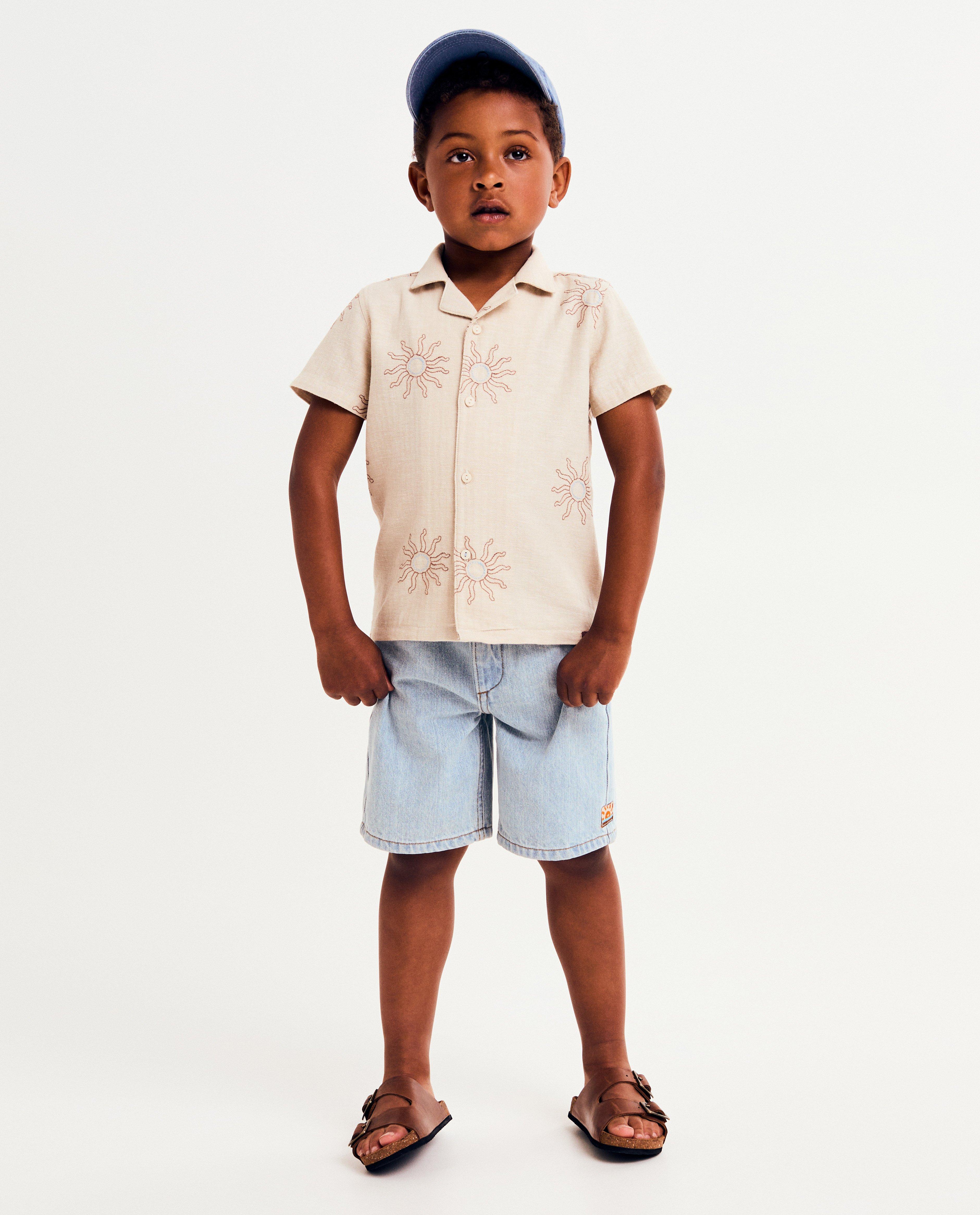 Short bleu clair en jeans, loose fit, 98-134 - null - Hampton Bays