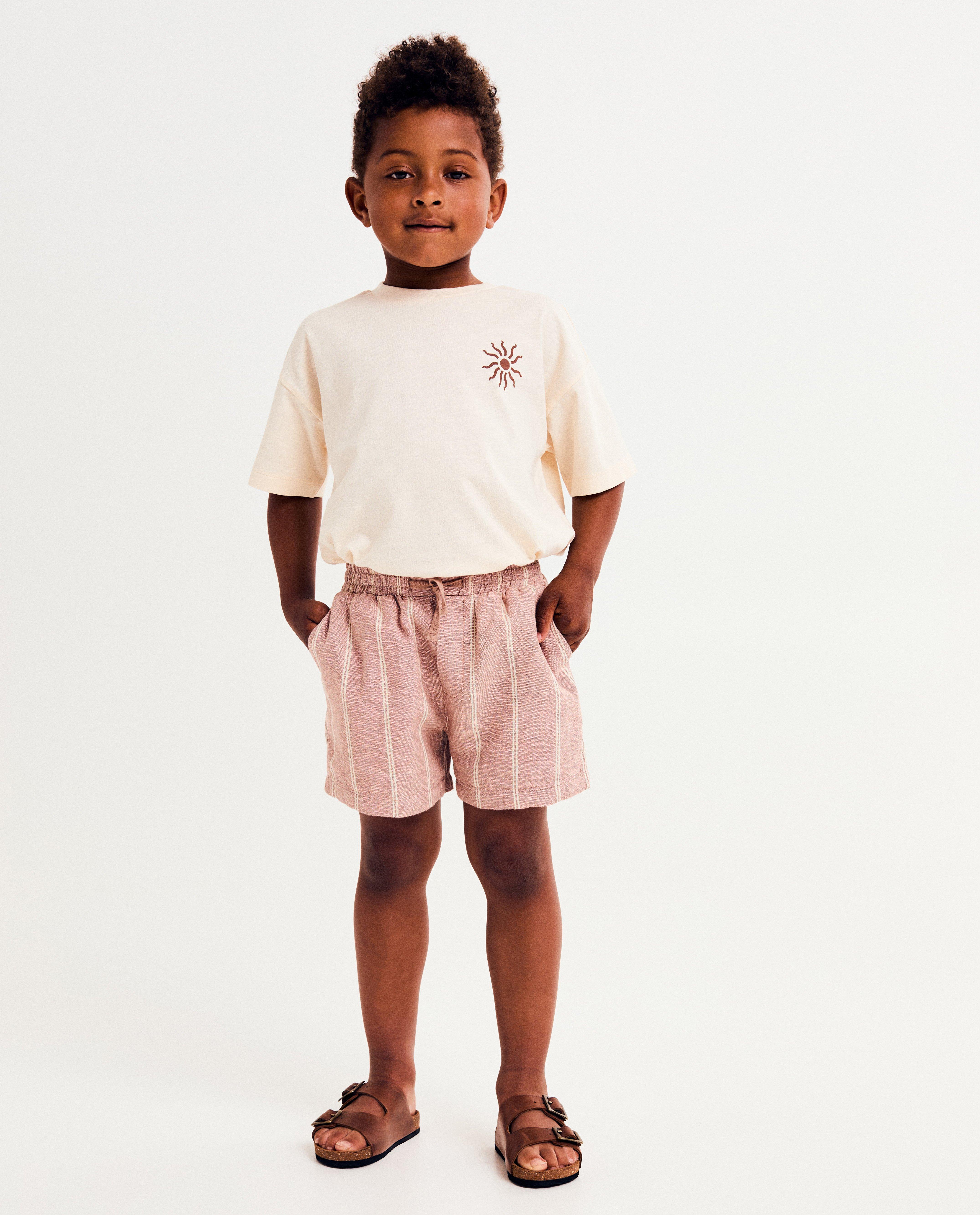 Short met linnen, baggy fit, 98-134 - null - Hampton Bays