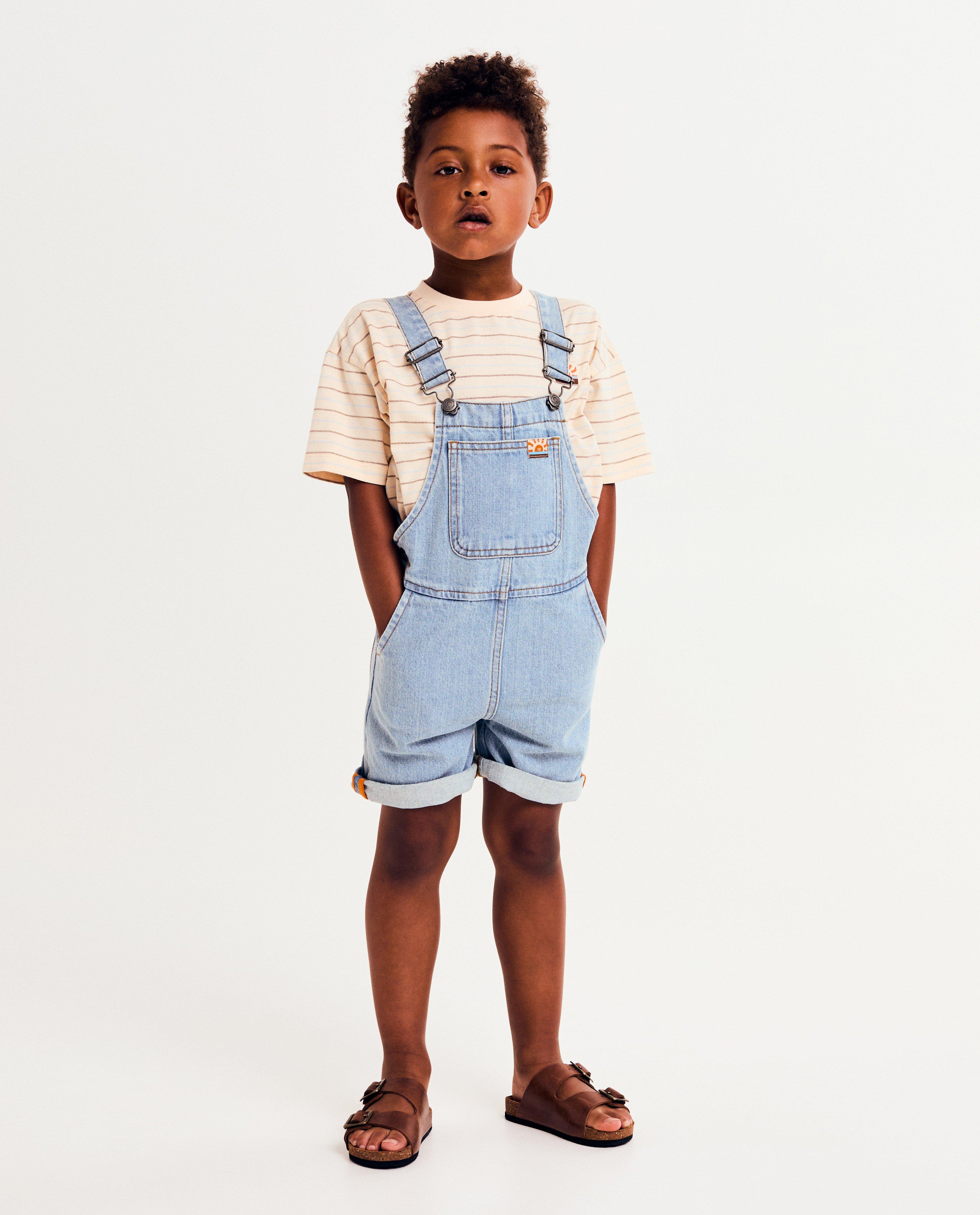 Jumpsuit - Lichtblauwe jeanssalopette, 98-134