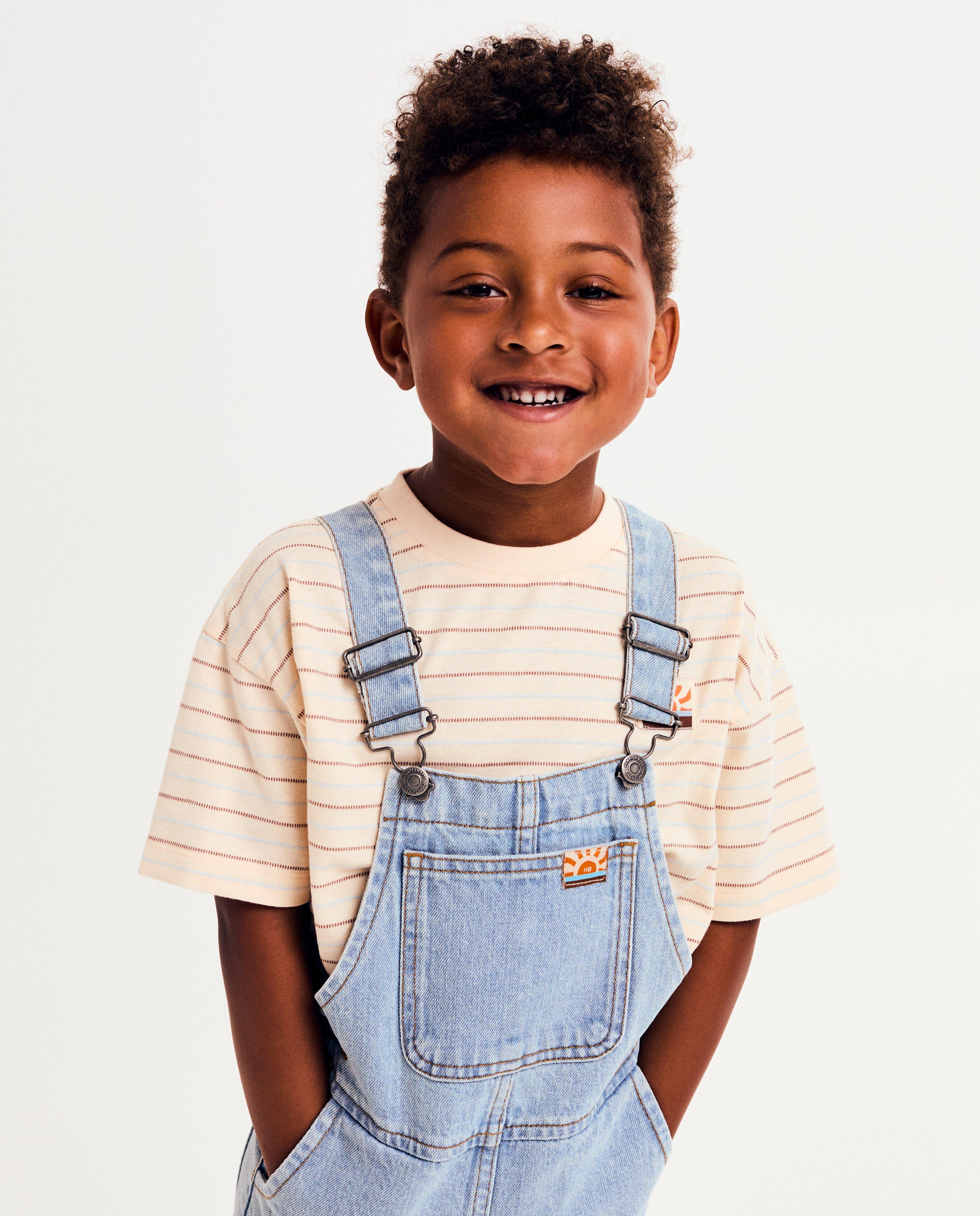 Jumpsuit - Lichtblauwe jeanssalopette, 98-134