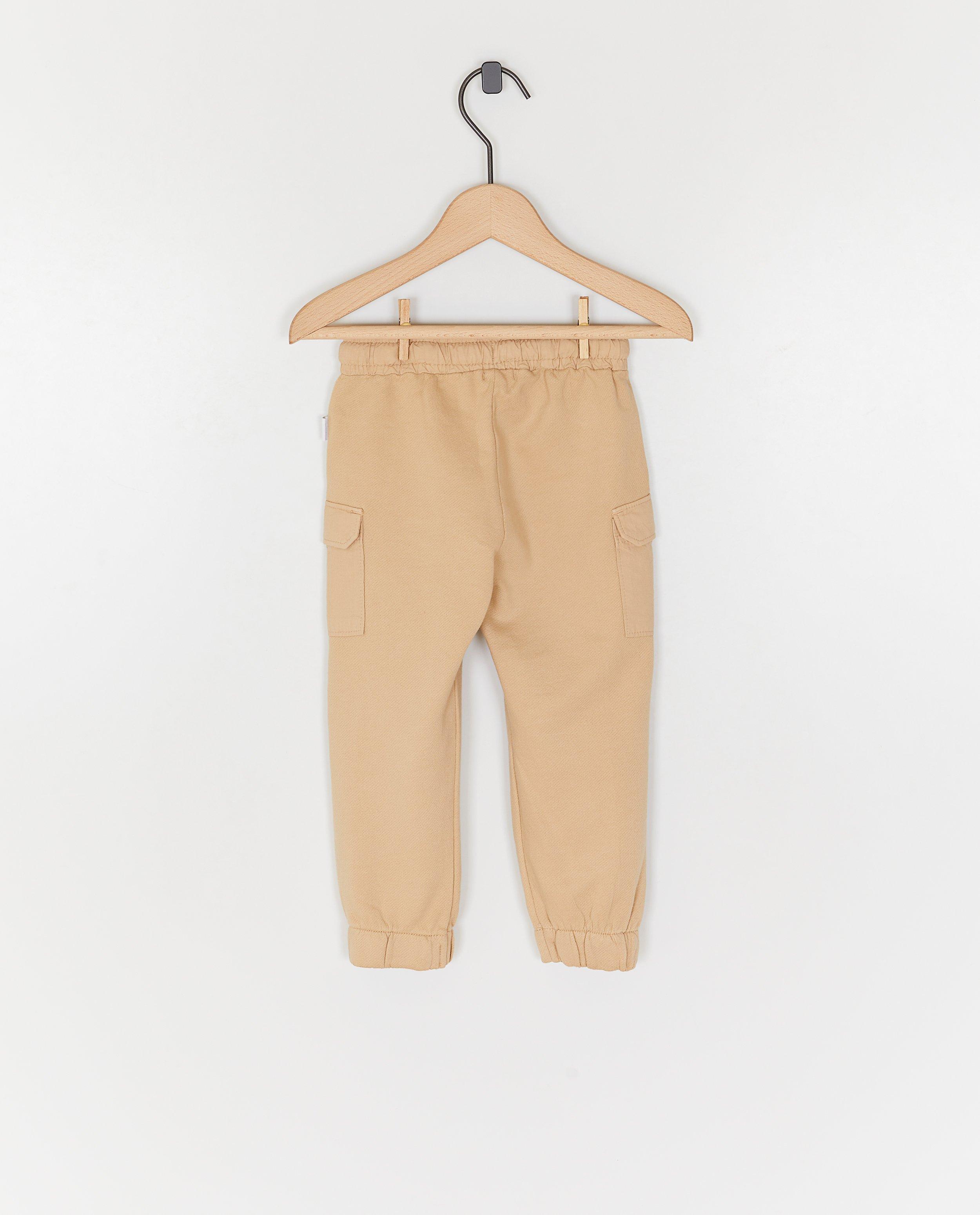 Broeken - Lichtbruine broek, relaxed fit