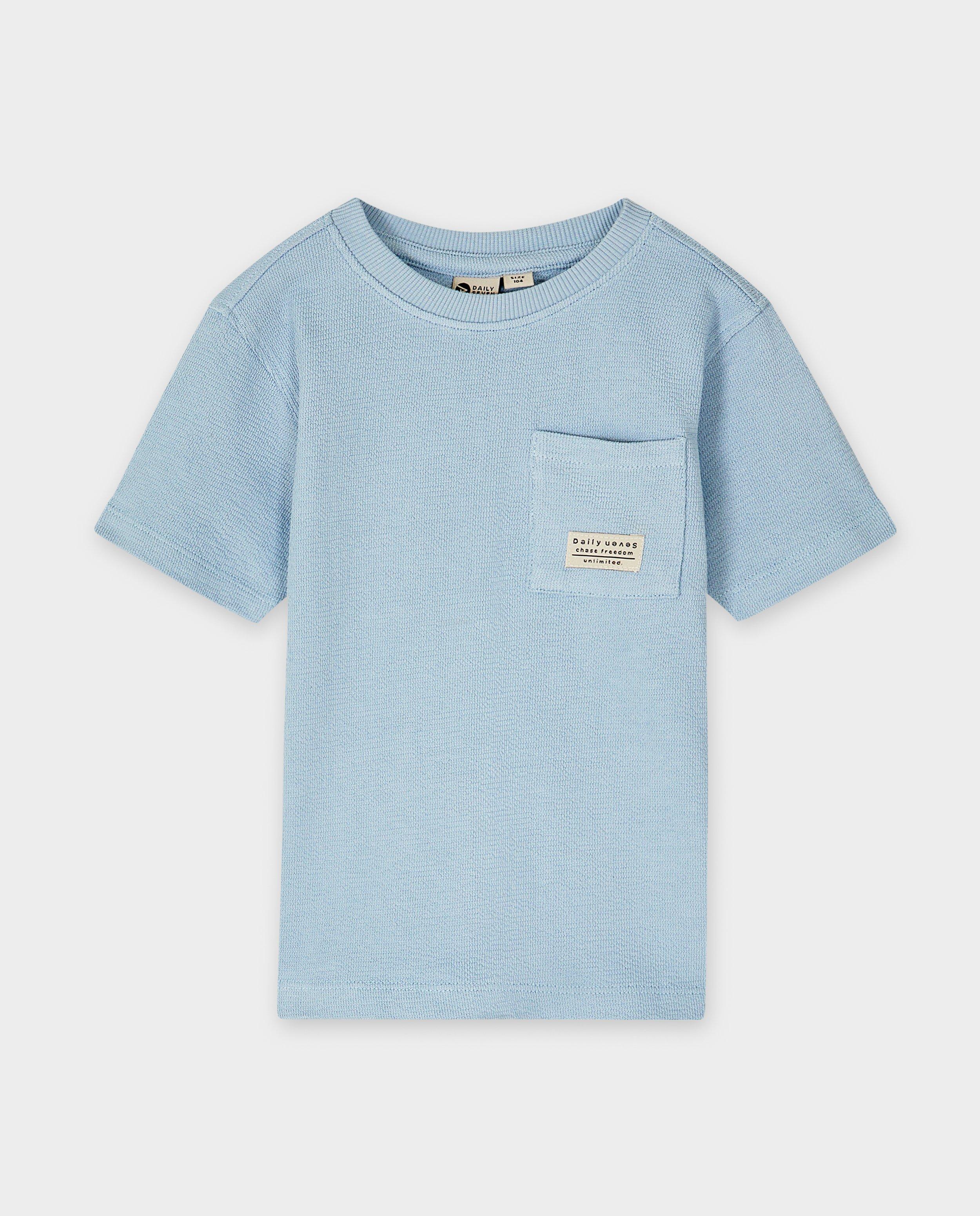 T-shirt met structuur - null - Daily 7