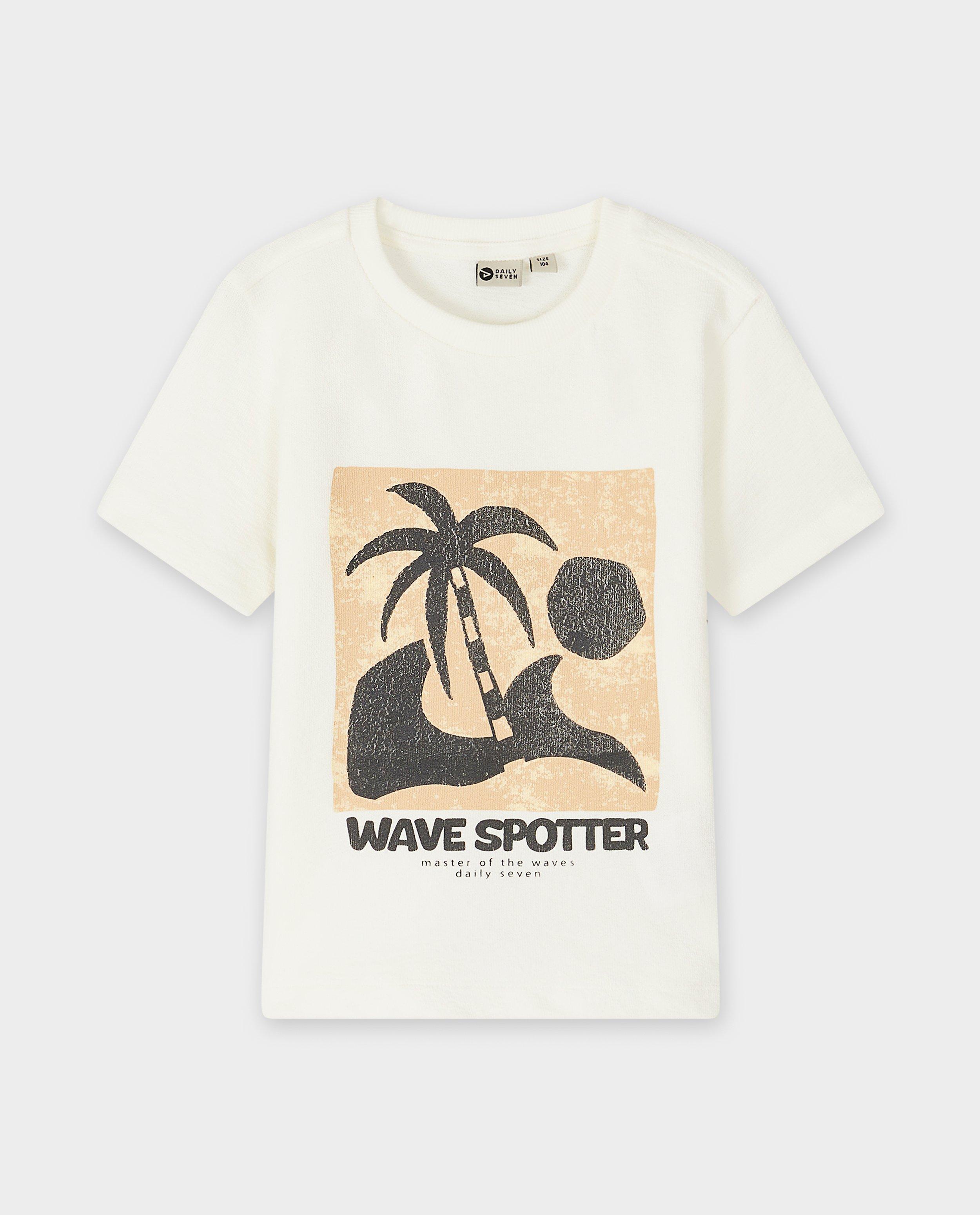 T-shirt met structuur - null - Daily 7