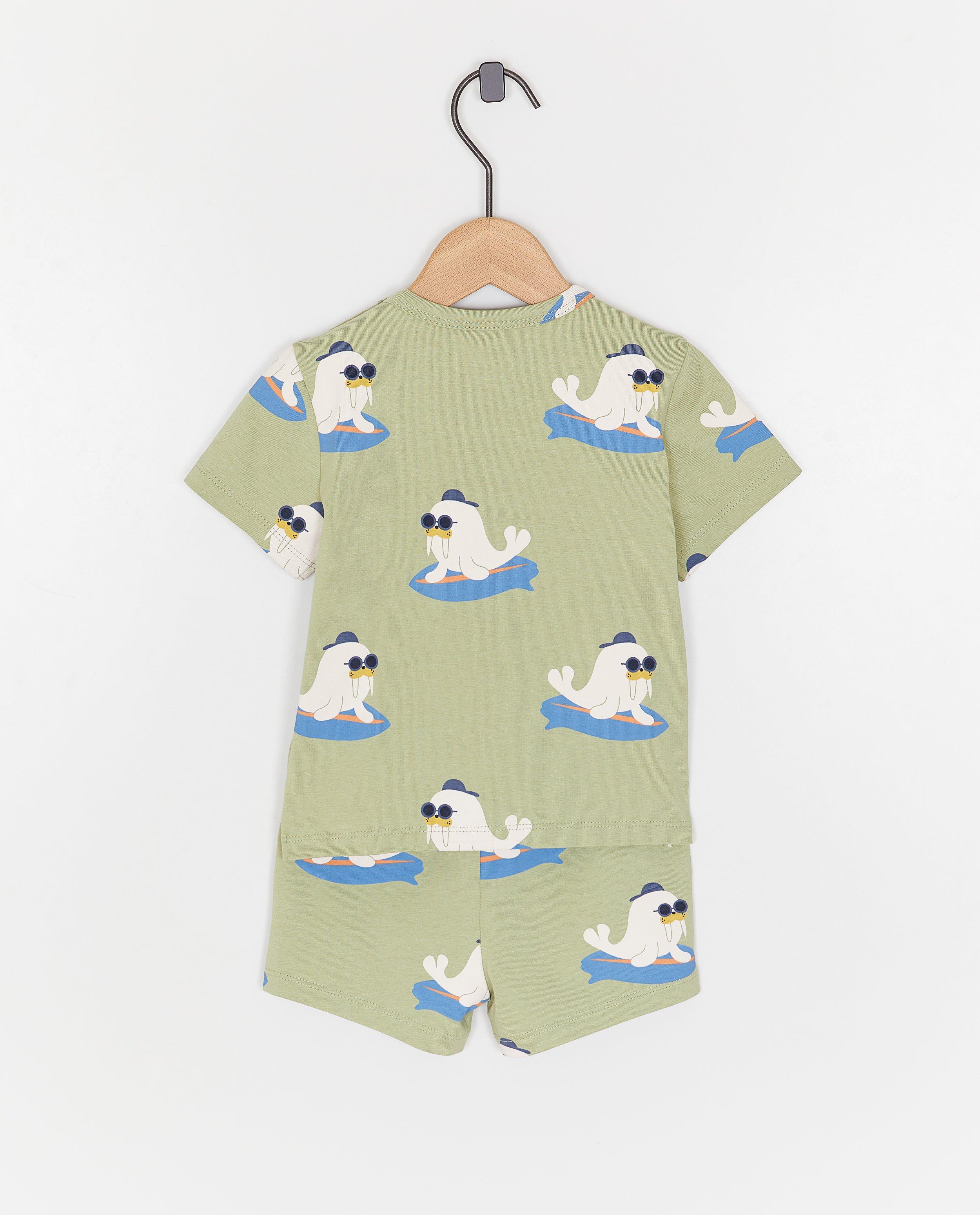 Nachtkleding - Pyjama met walrusprint