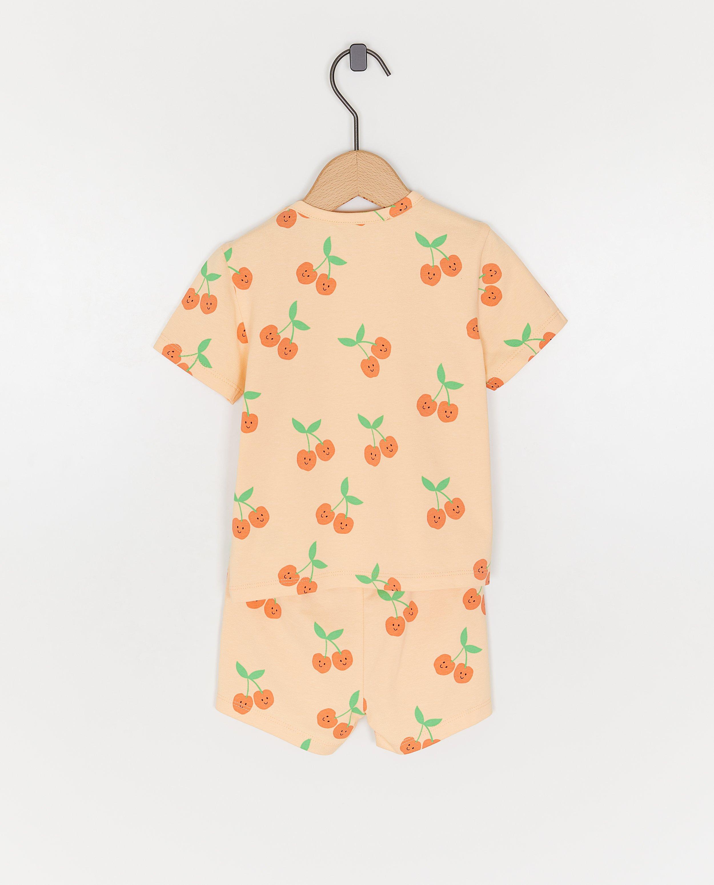 Nachtkleding - Pyjama met kersenprint