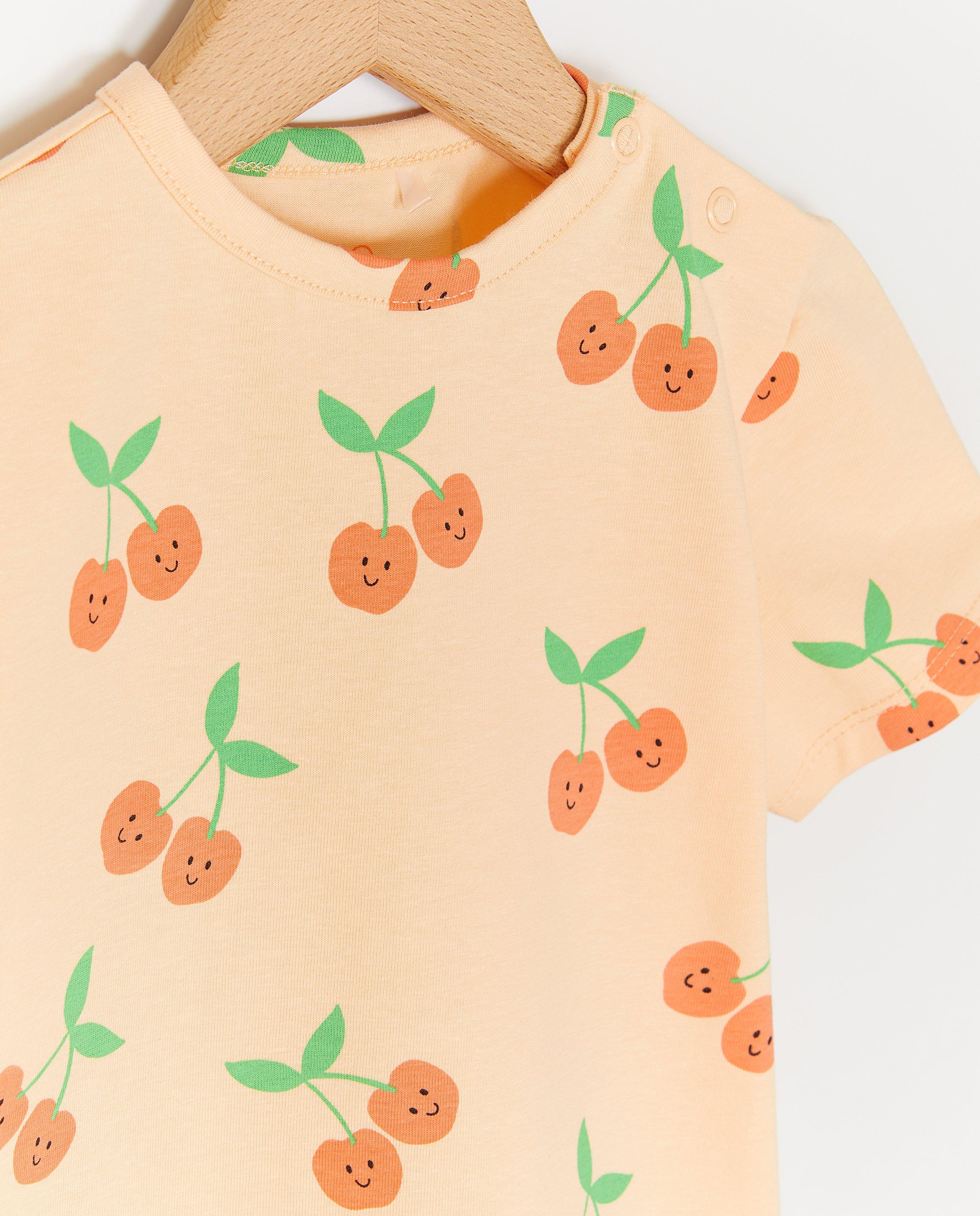Nachtkleding - Pyjama met kersenprint