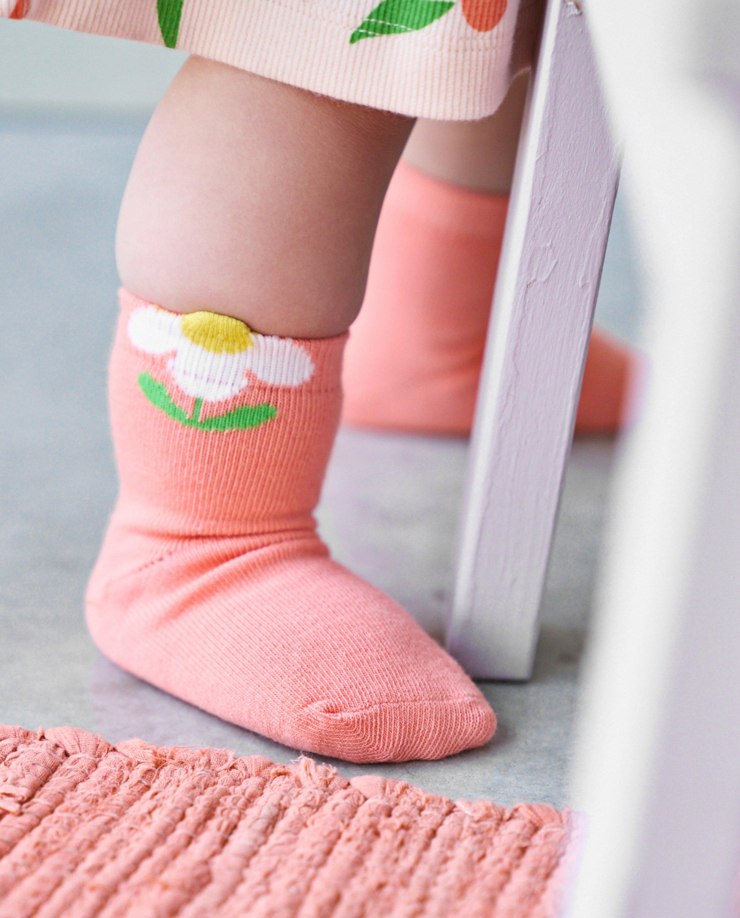 Kousen met print bloemen - null - Cuddles and Smiles