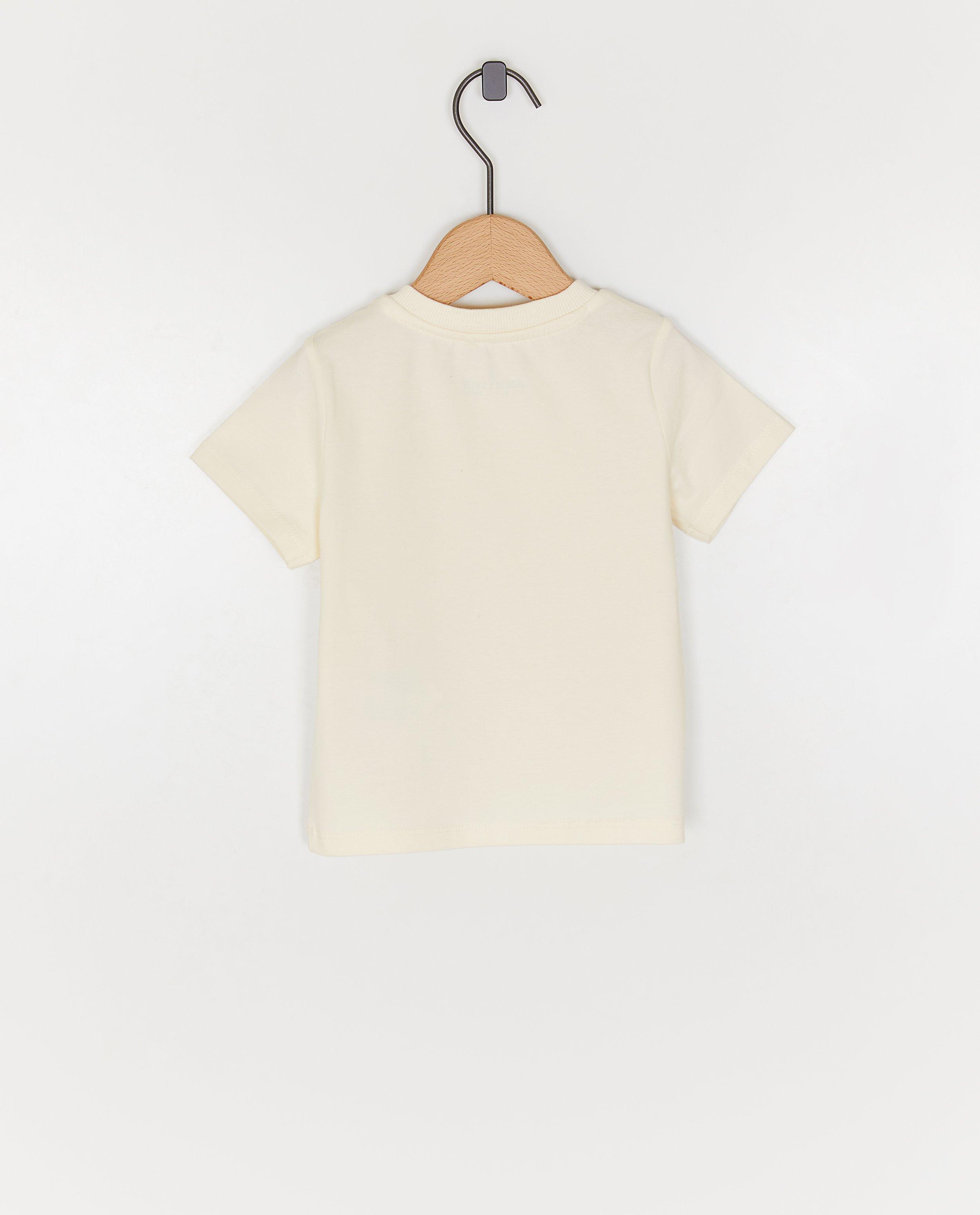 T-shirts - T-shirt met reliëfprint zon