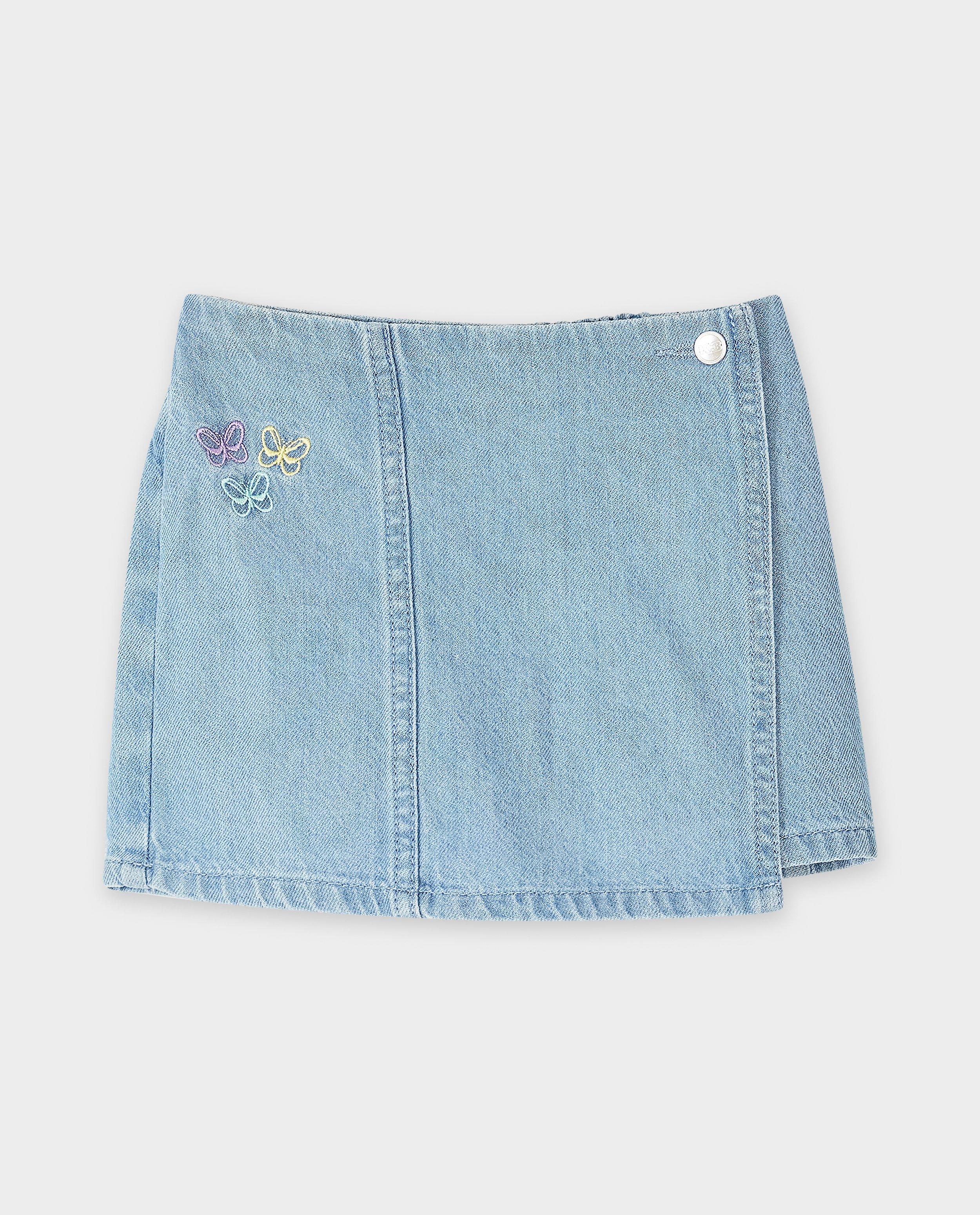 Shorts - Short en jean avec papillons brodés, 98-140