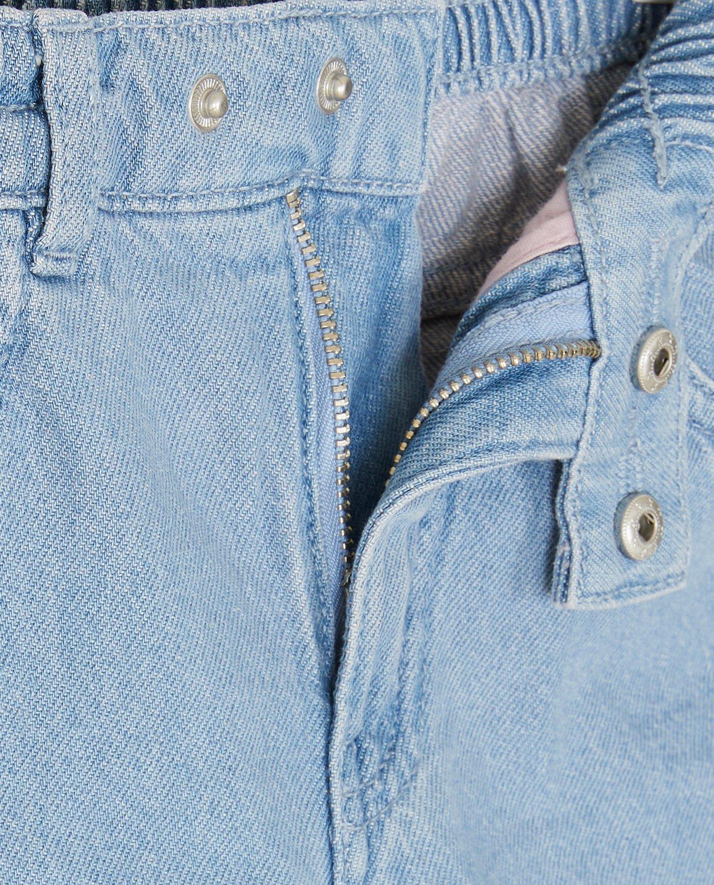 Shorten - Jeansshort met geborduurde vlinders, 98-140