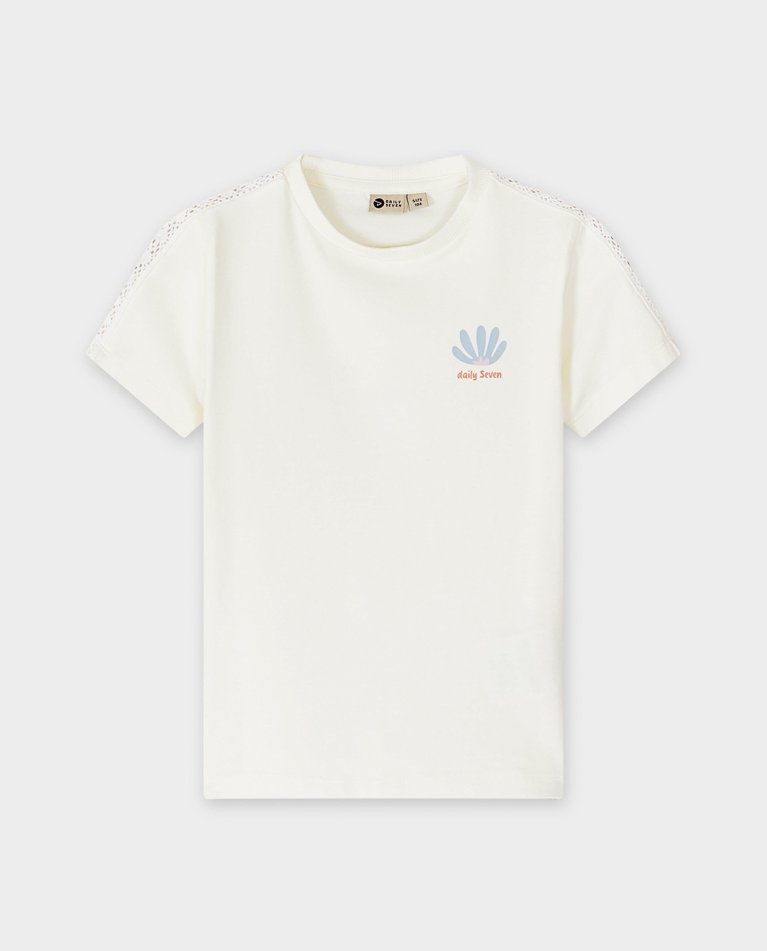 T-shirt met kleine print - null - Daily 7
