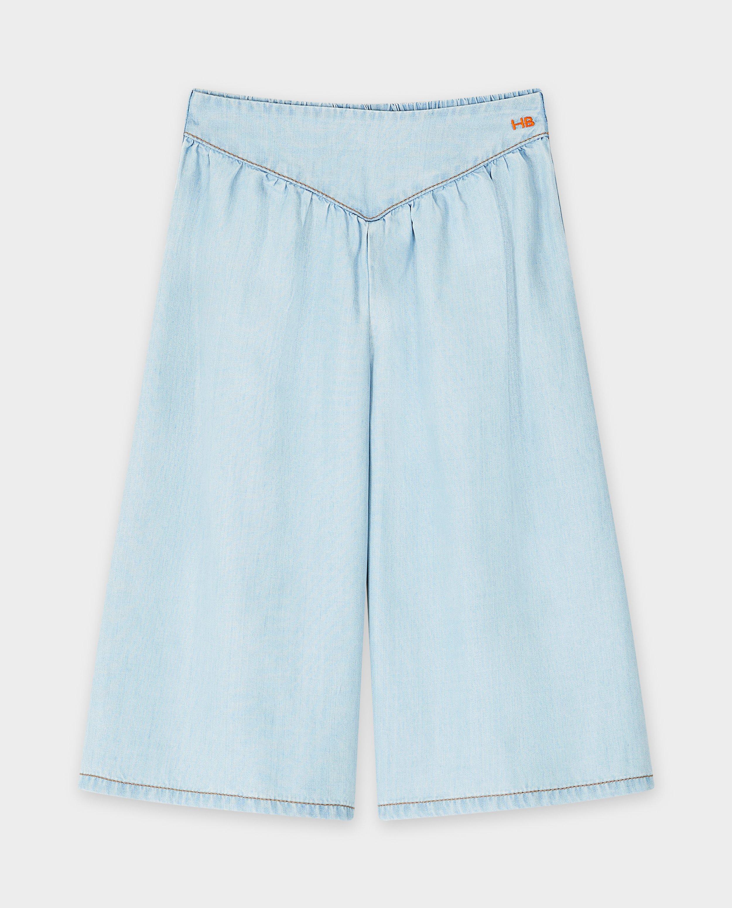 Shorten - Blauwe jeansbroek, extra wide fit