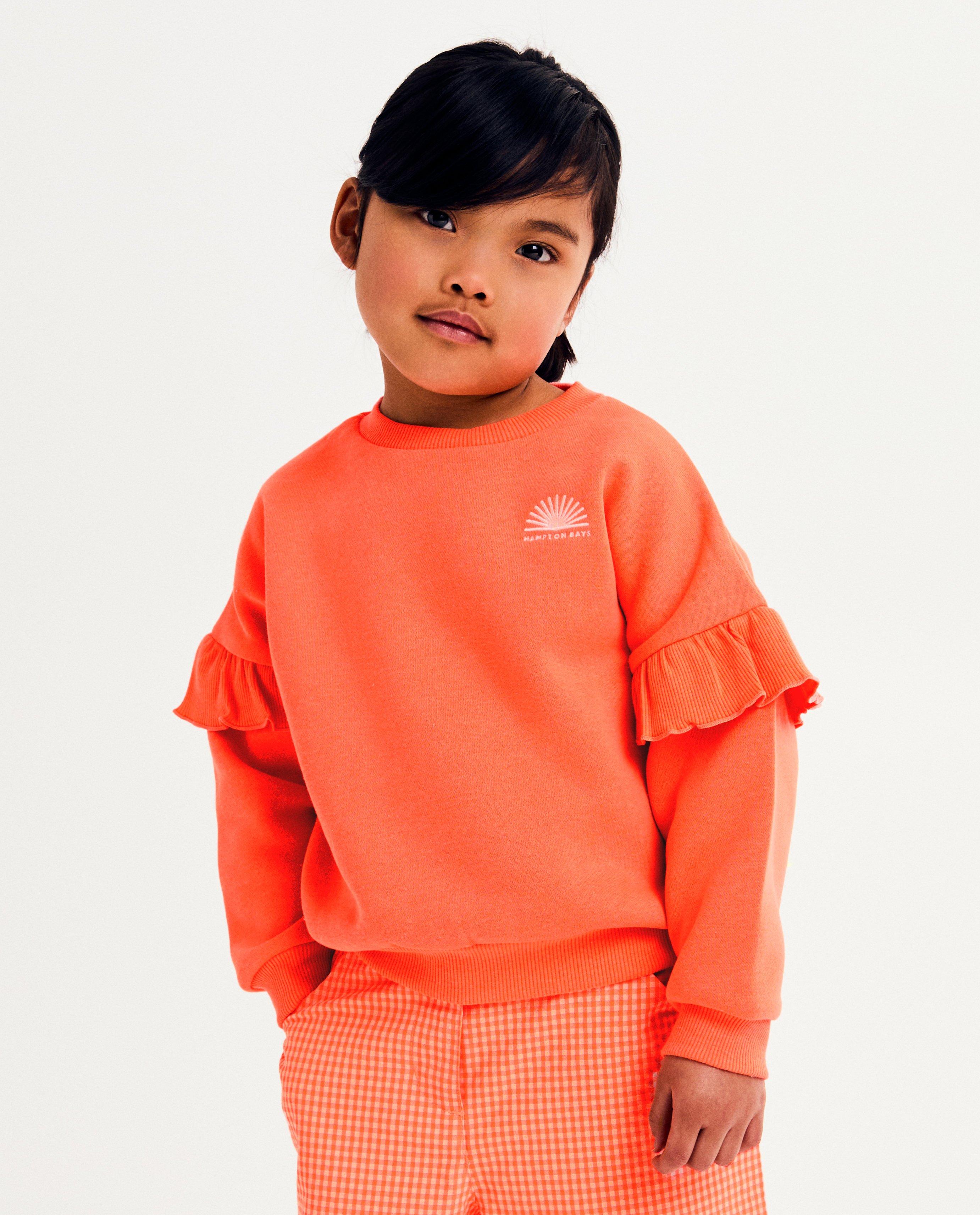 Sweaters - Sweater met volants, loose fit