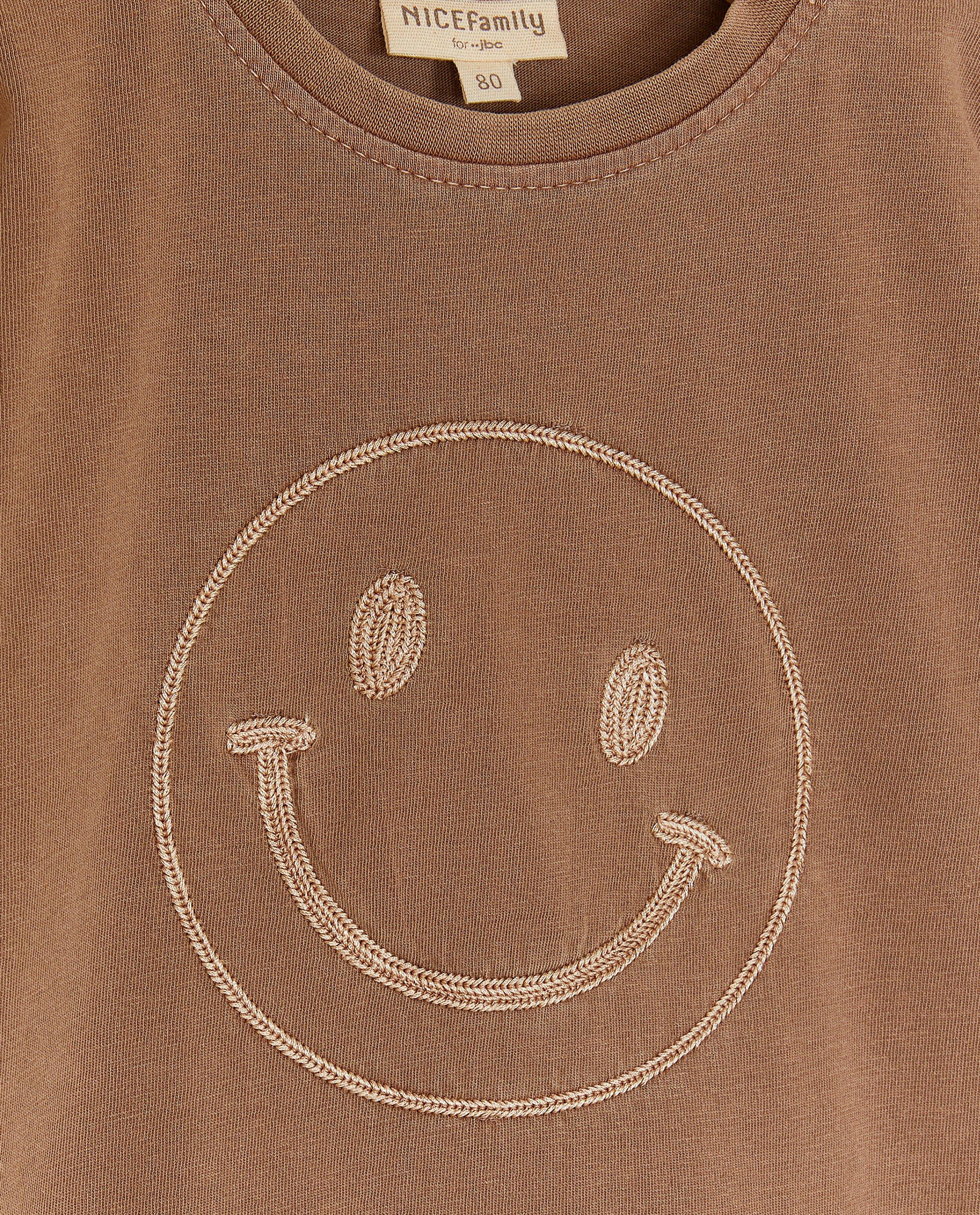 T-shirt met backprint, I'm on Team Nice, unisex, 62-92 - Product Detail - bruin - afbeelding nummer 5