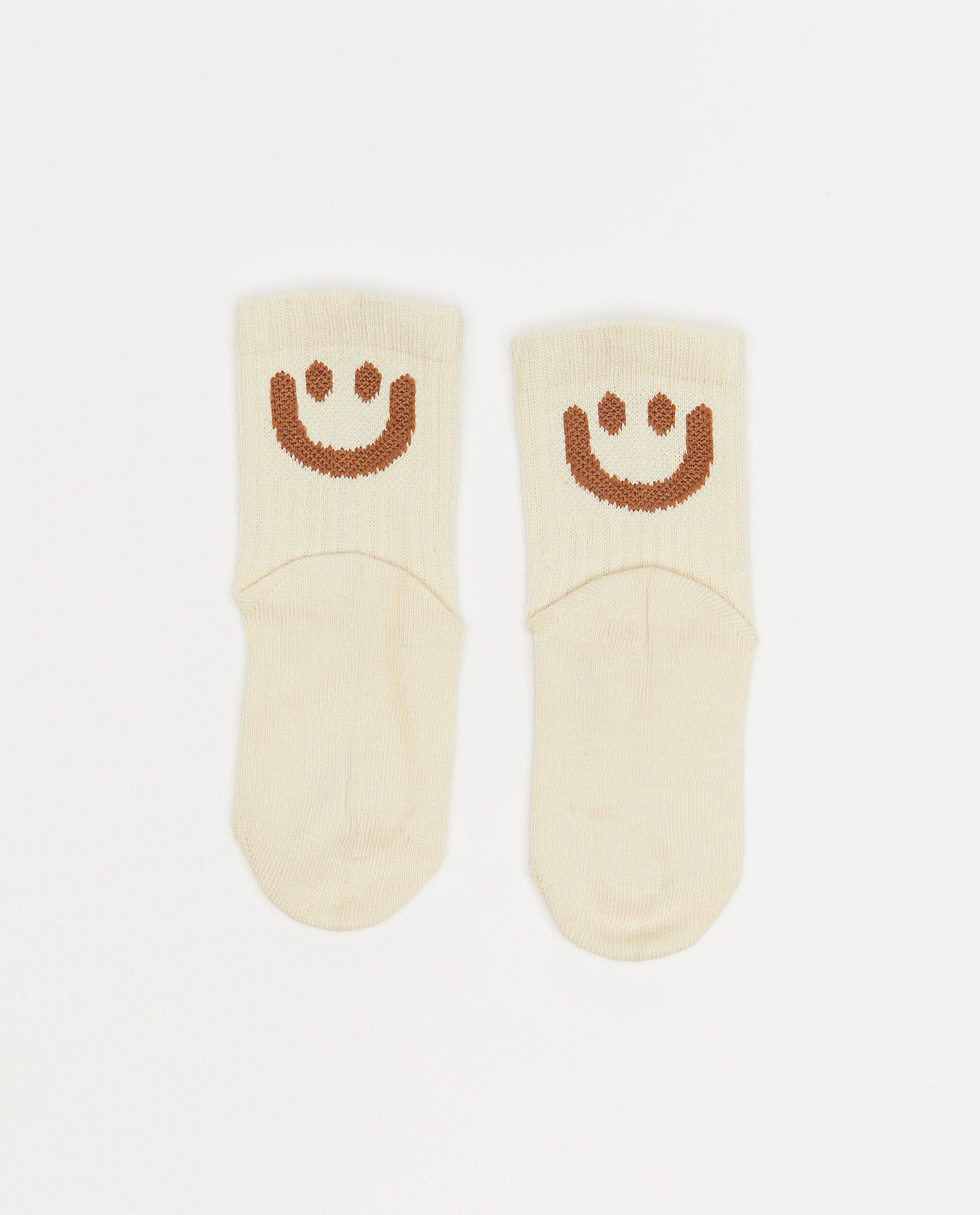 Chaussettes - Bas avec visages brodés, 16-24