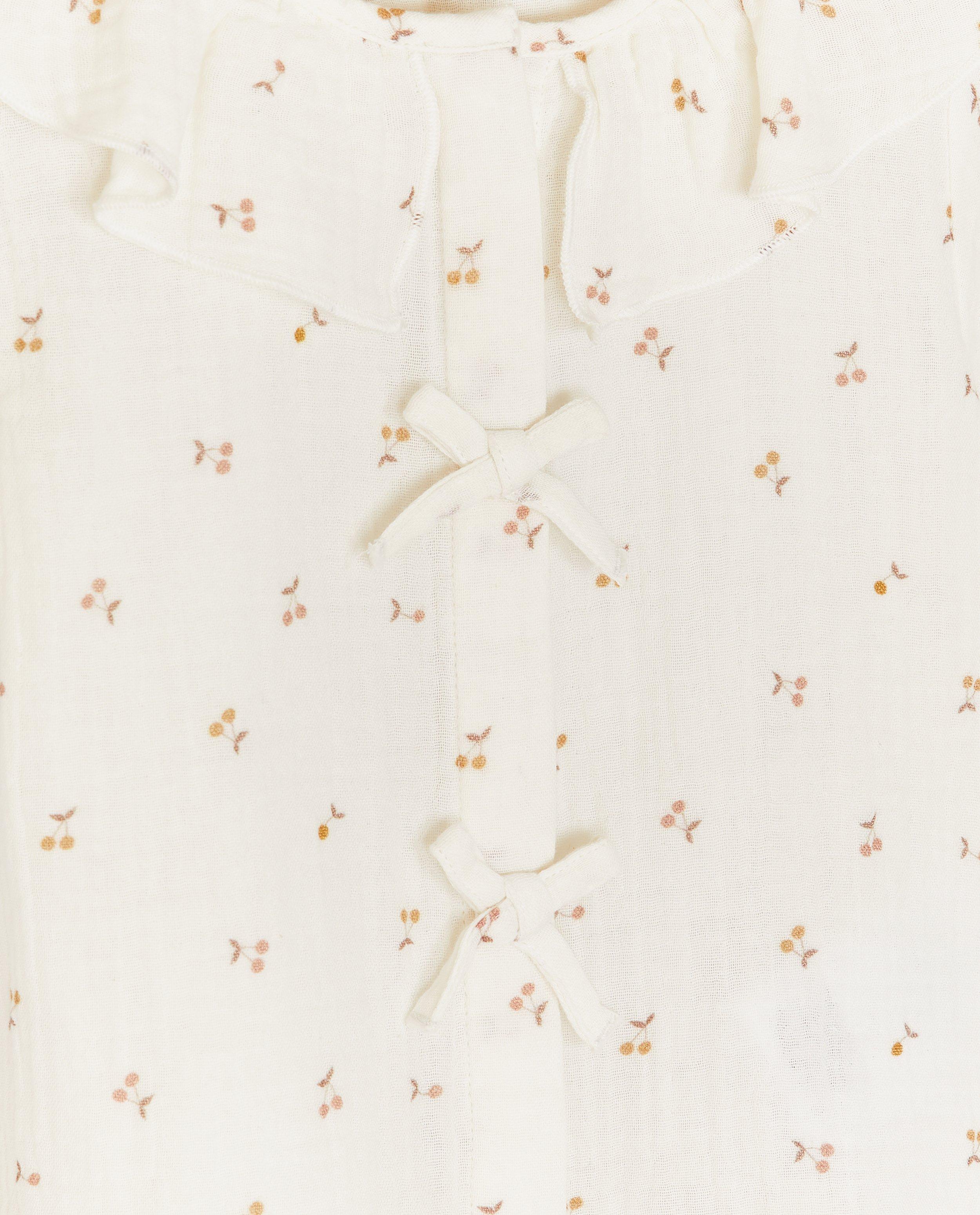 Hemden - Tetra blouse met kersenprint, 62-92